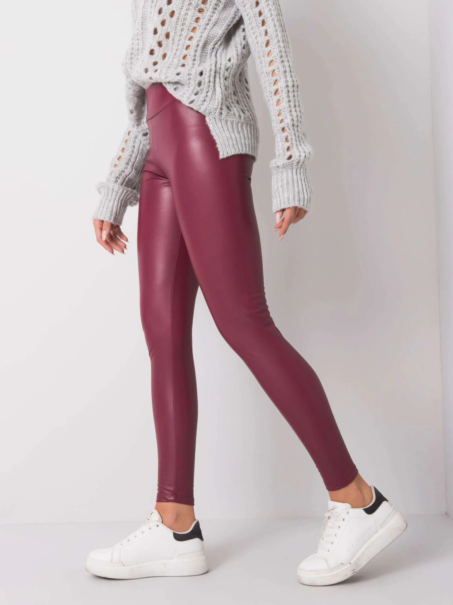 Colanti Dama Conica, Bumbac, RUE PARIS, Rosu Casual - imagine 3
