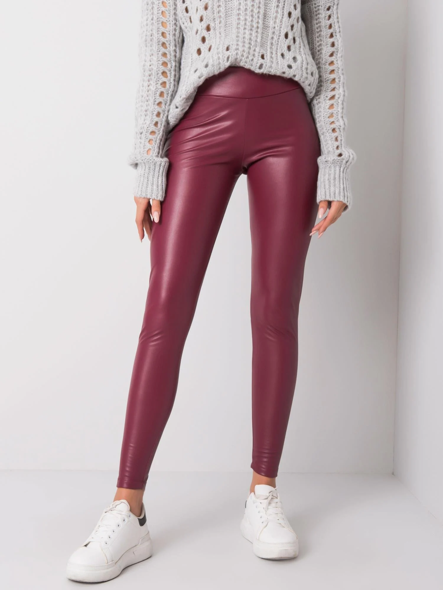 Colanti Dama Conica, Bumbac, RUE PARIS, Rosu Casual - imagine 2