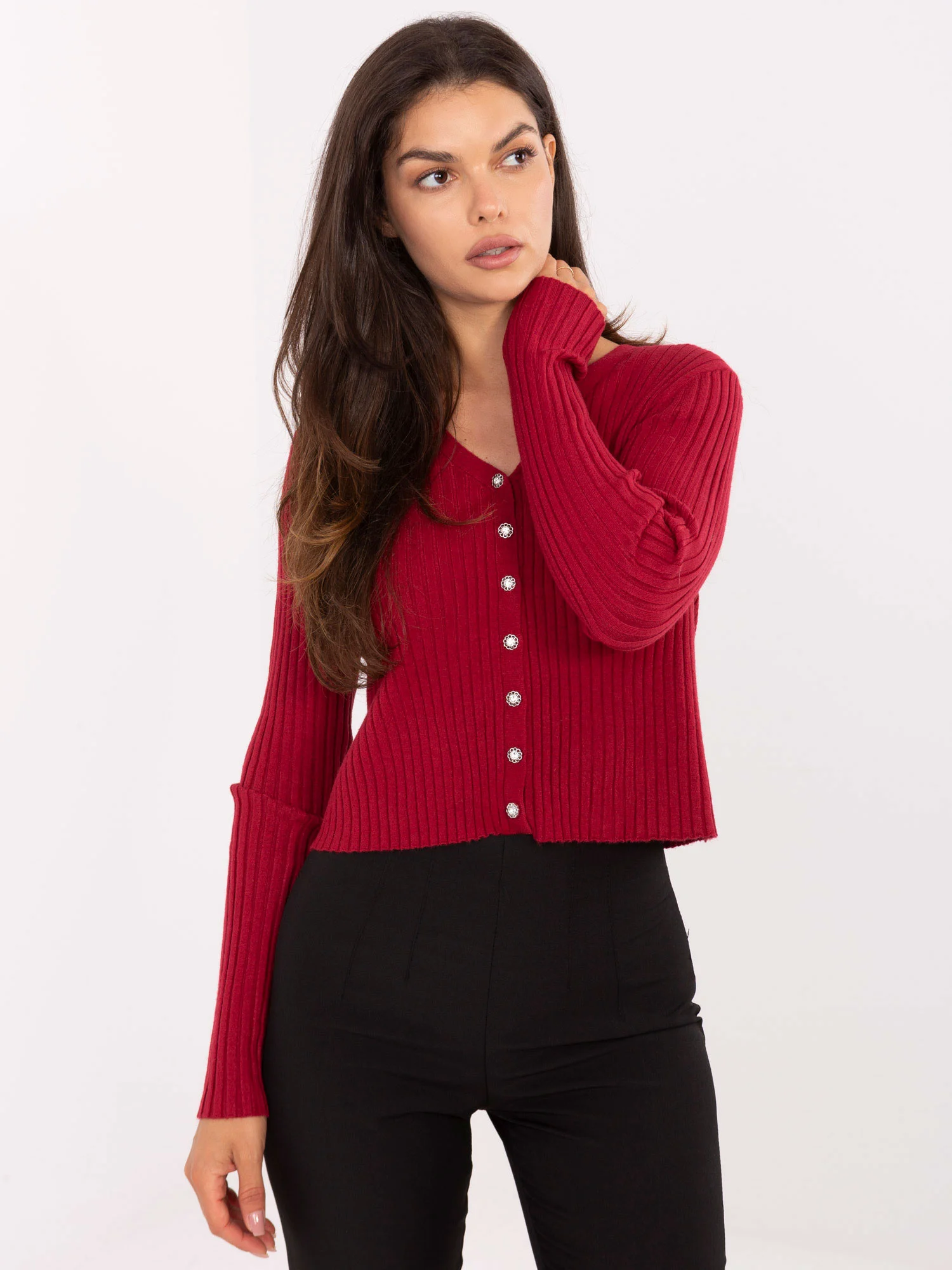 Pulover Dama Mini, Dungi, Passione moda, Bordo Eleganta Office - Image 2