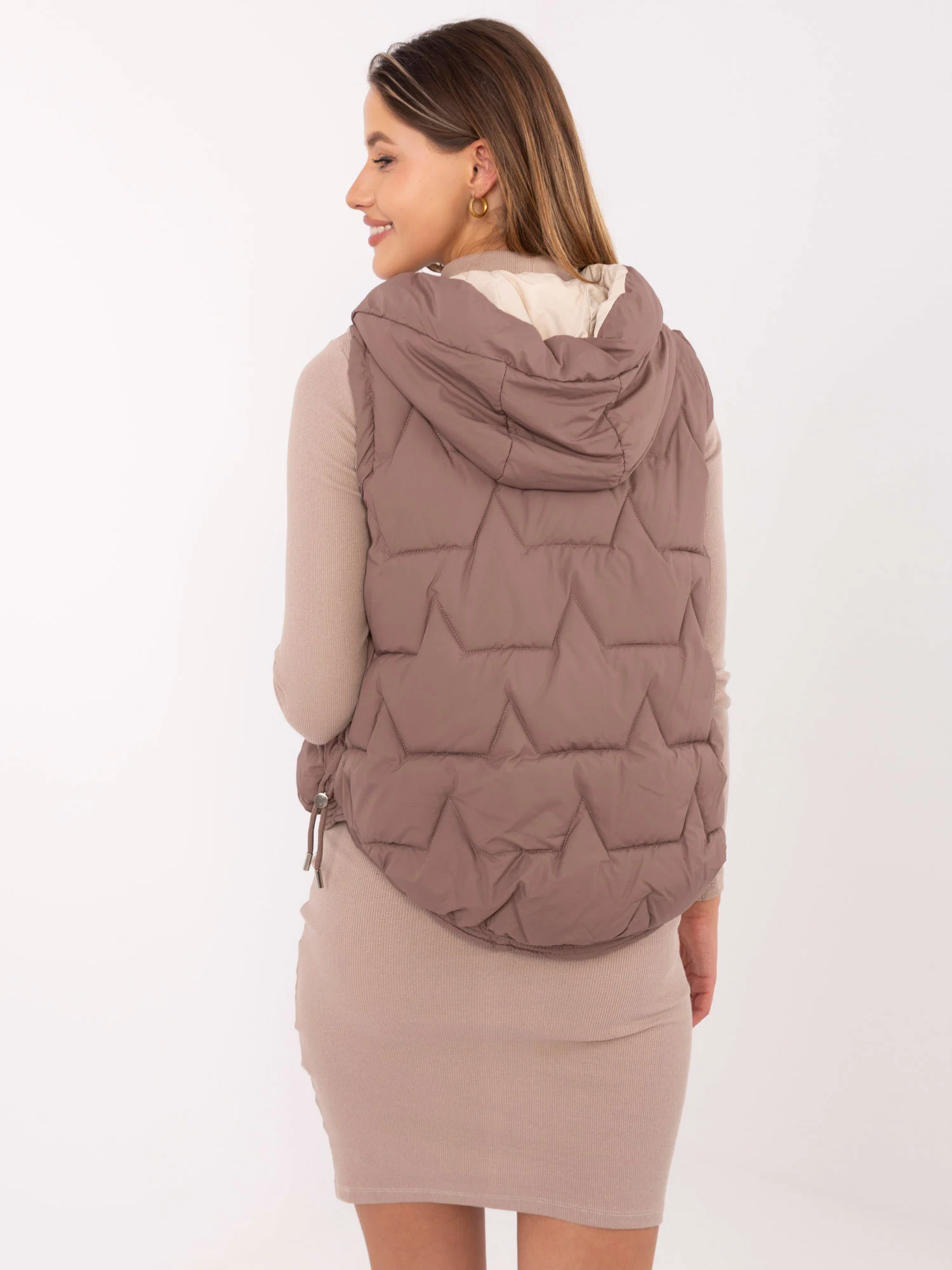 Vesta Dama Mini, Guler inalt, Snow Moda, Maro de Vara Marimi Mari - imagine 3