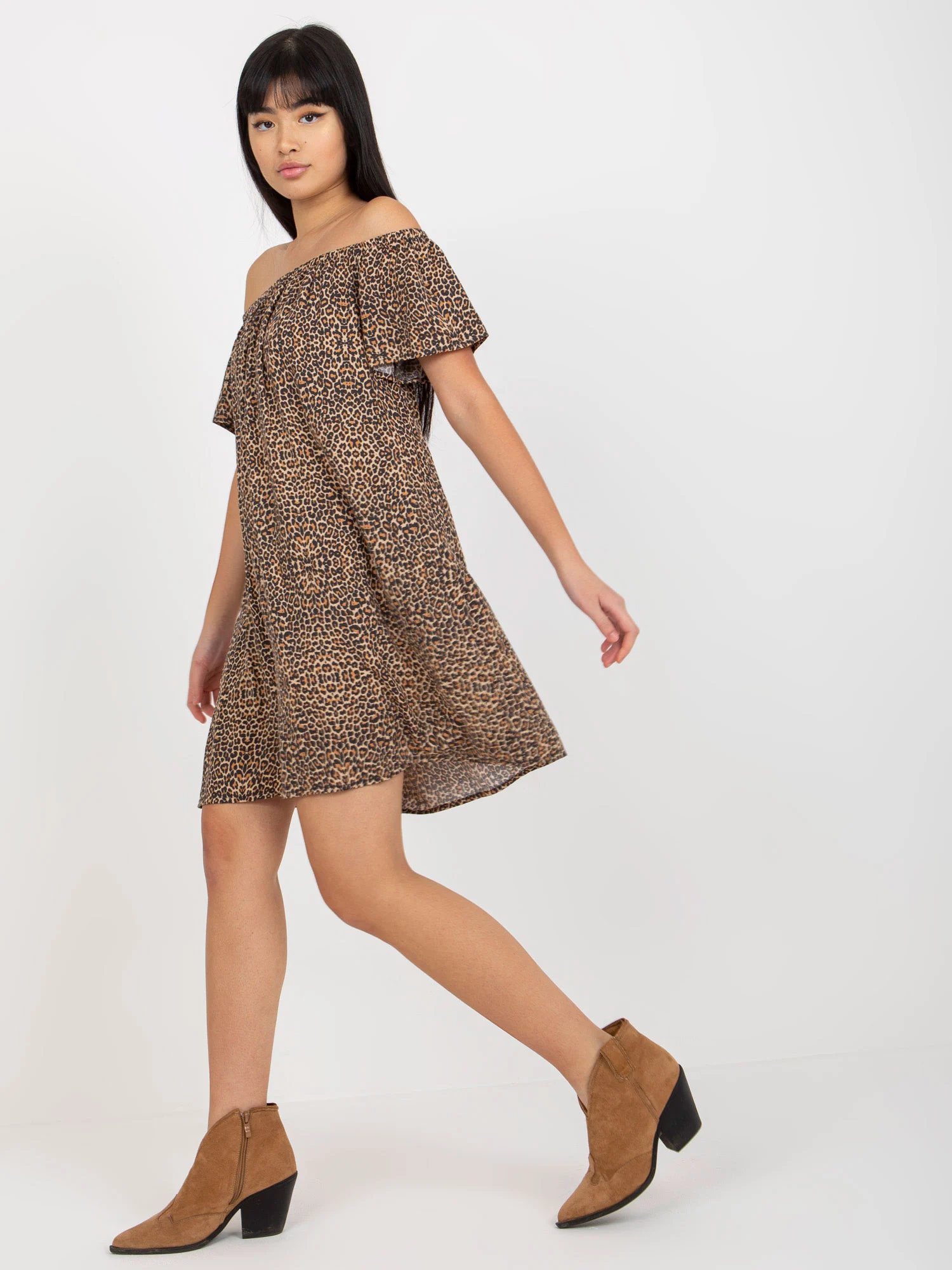 Rochie Dama Mini, Animal print, Fresh Made, Maro de Vara - Image 6