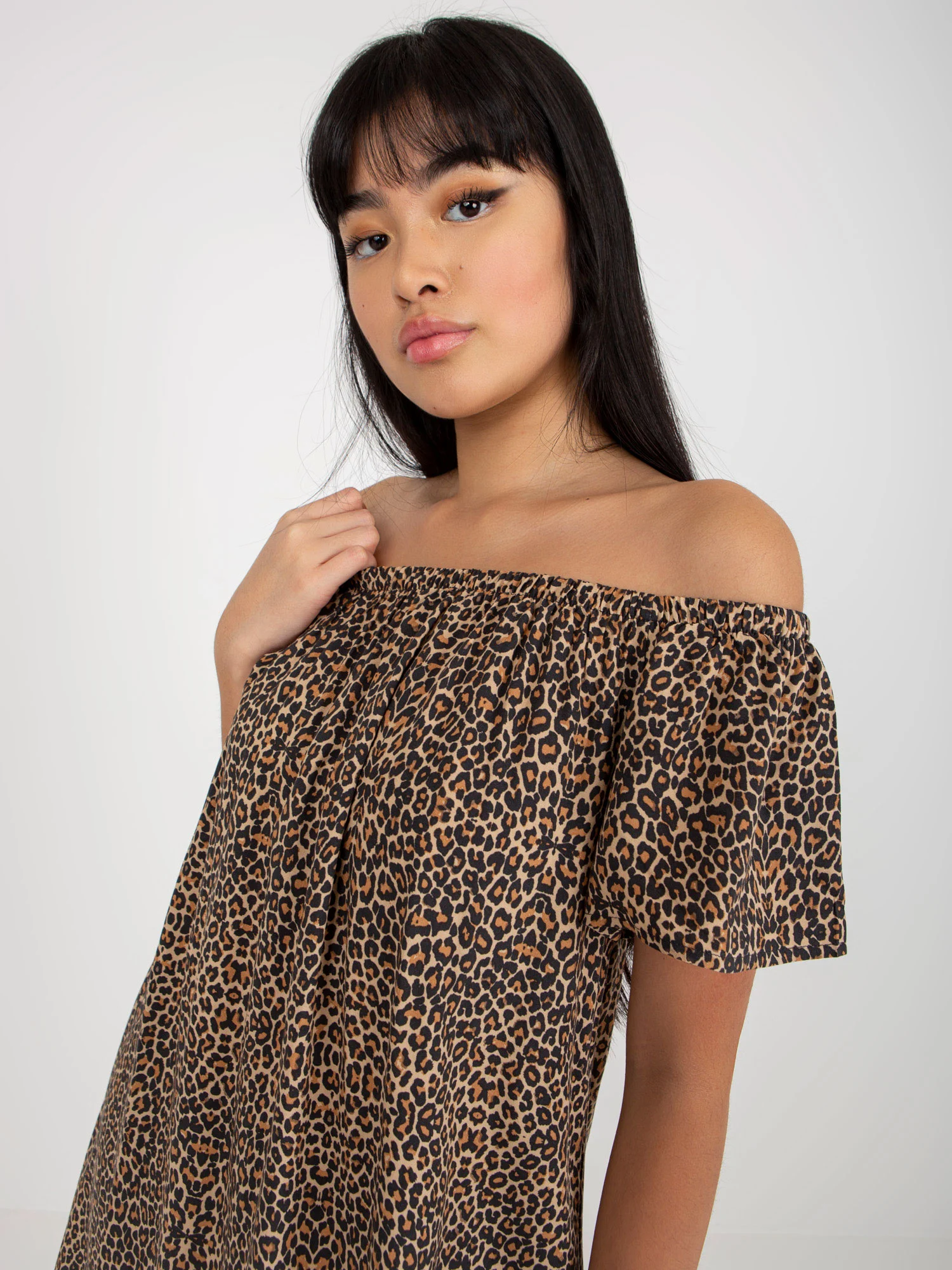 Rochie Dama Mini, Animal print, Fresh Made, Maro de Vara - Image 3