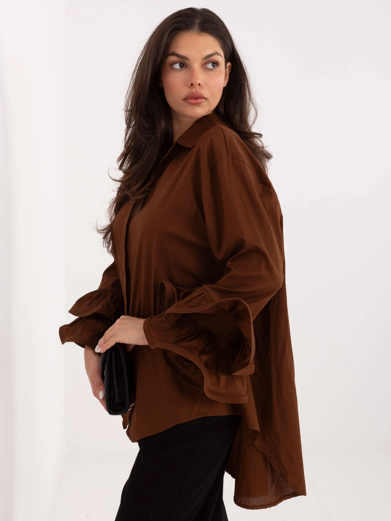 Camasa Dama Maneca lunga, Elegant, MODA ITALY, Maro de Petrecere - imagine 4