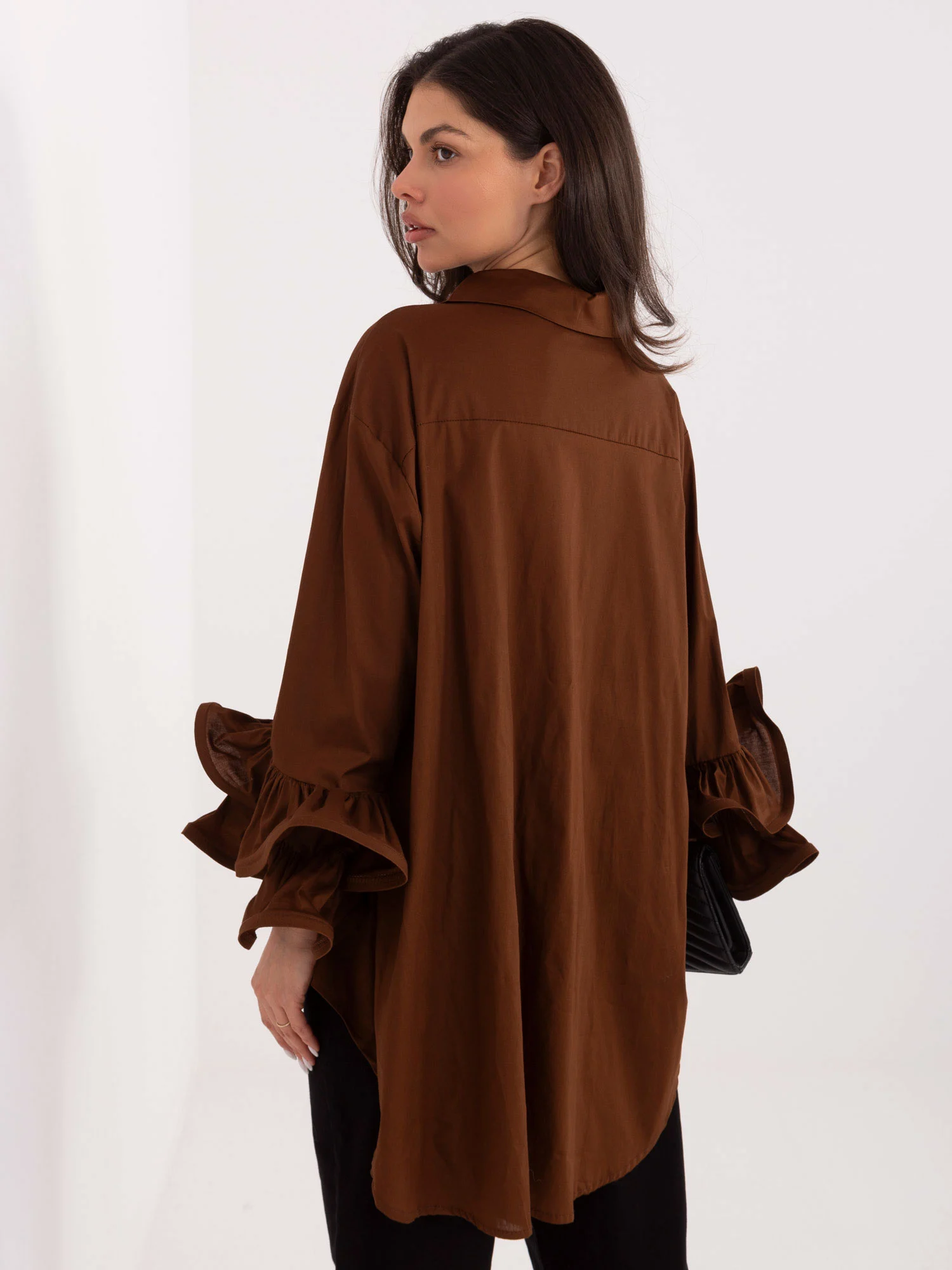Camasa Dama Maneca lunga, Elegant, MODA ITALY, Maro de Petrecere - imagine 2