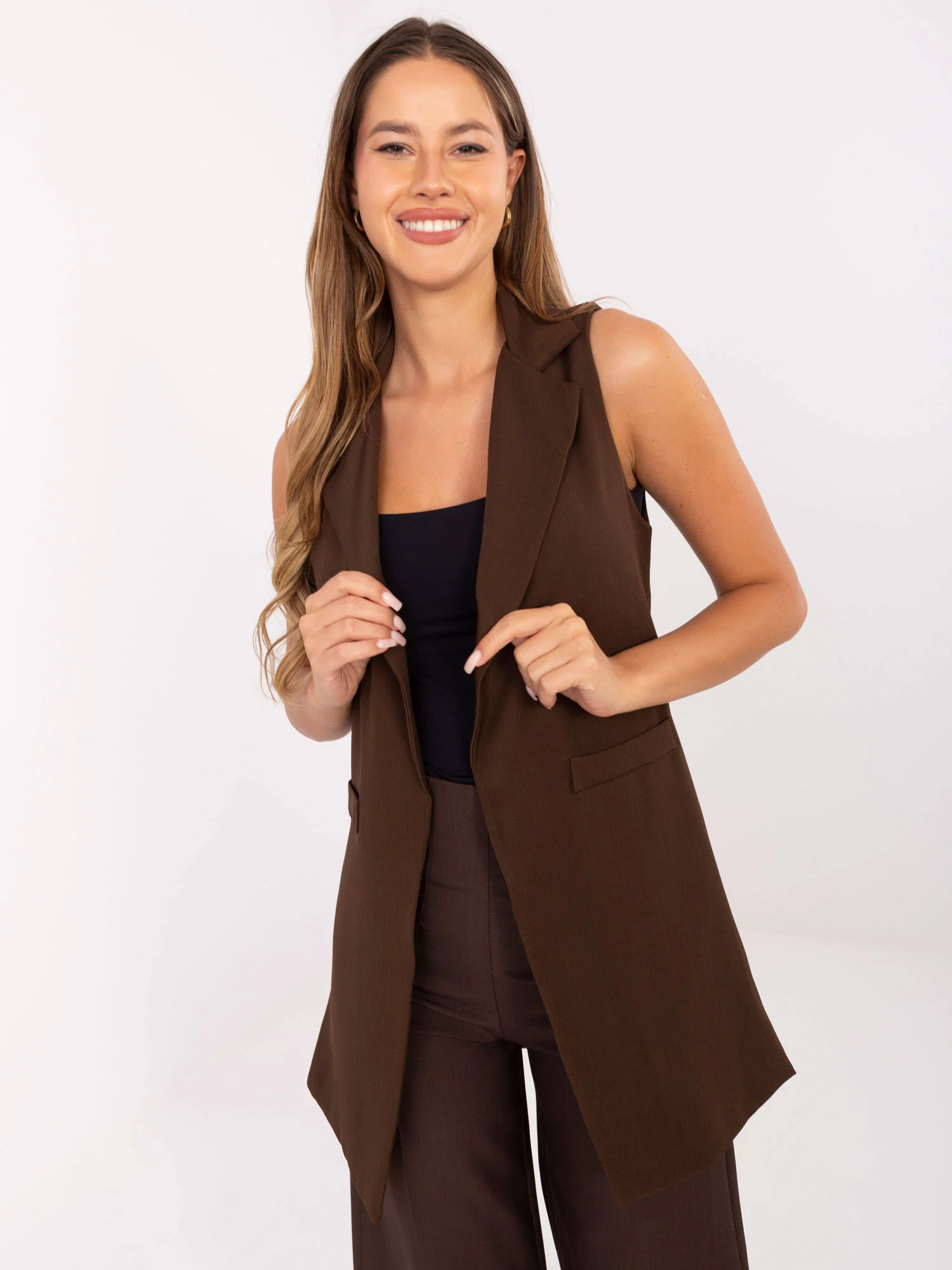 Vesta Dama Fara maneci, Elegant, RUE PARIS, Maro Eleganta Office - imagine 3