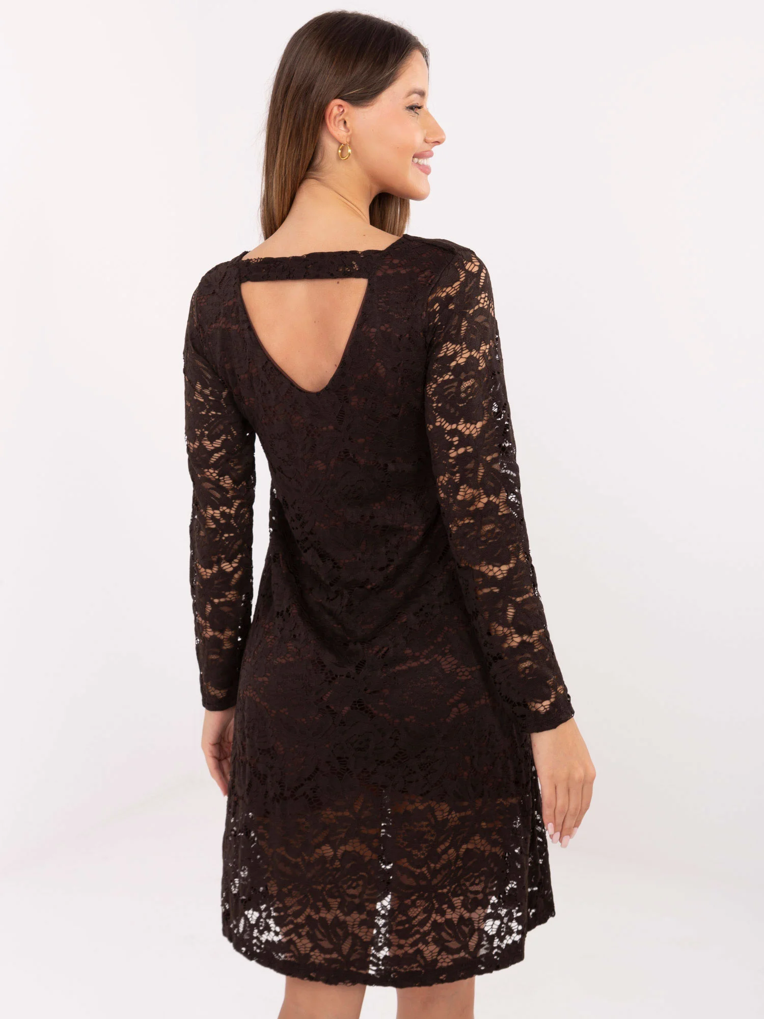 Rochie Dama Maneca lunga, Dantela, ITALY MODA, Maro Eleganta Office - Image 2