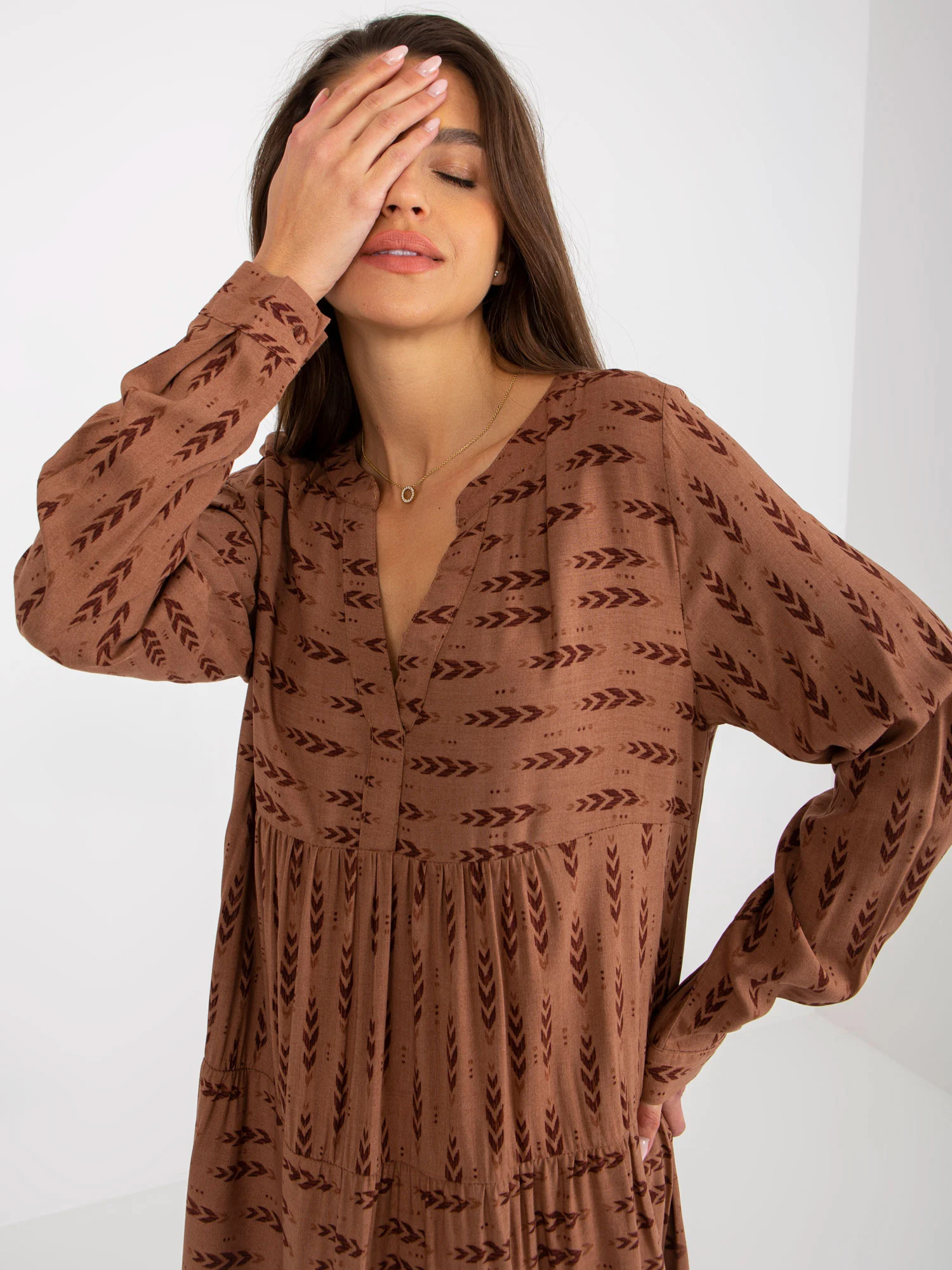 Rochie Dama Maxi, Lejera, Sublevel, Maro Eleganta Office - Image 7