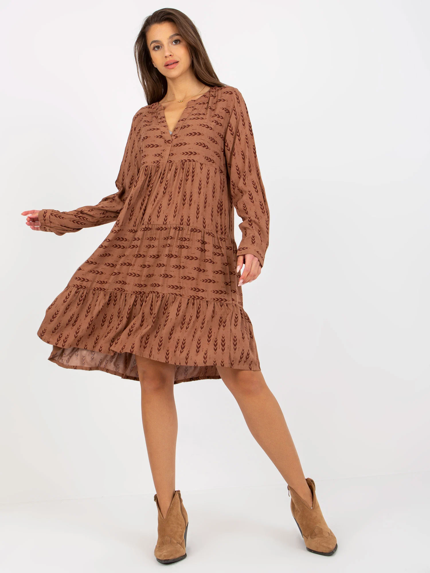 Rochie Dama Maxi, Lejera, Sublevel, Maro Eleganta Office - Image 3