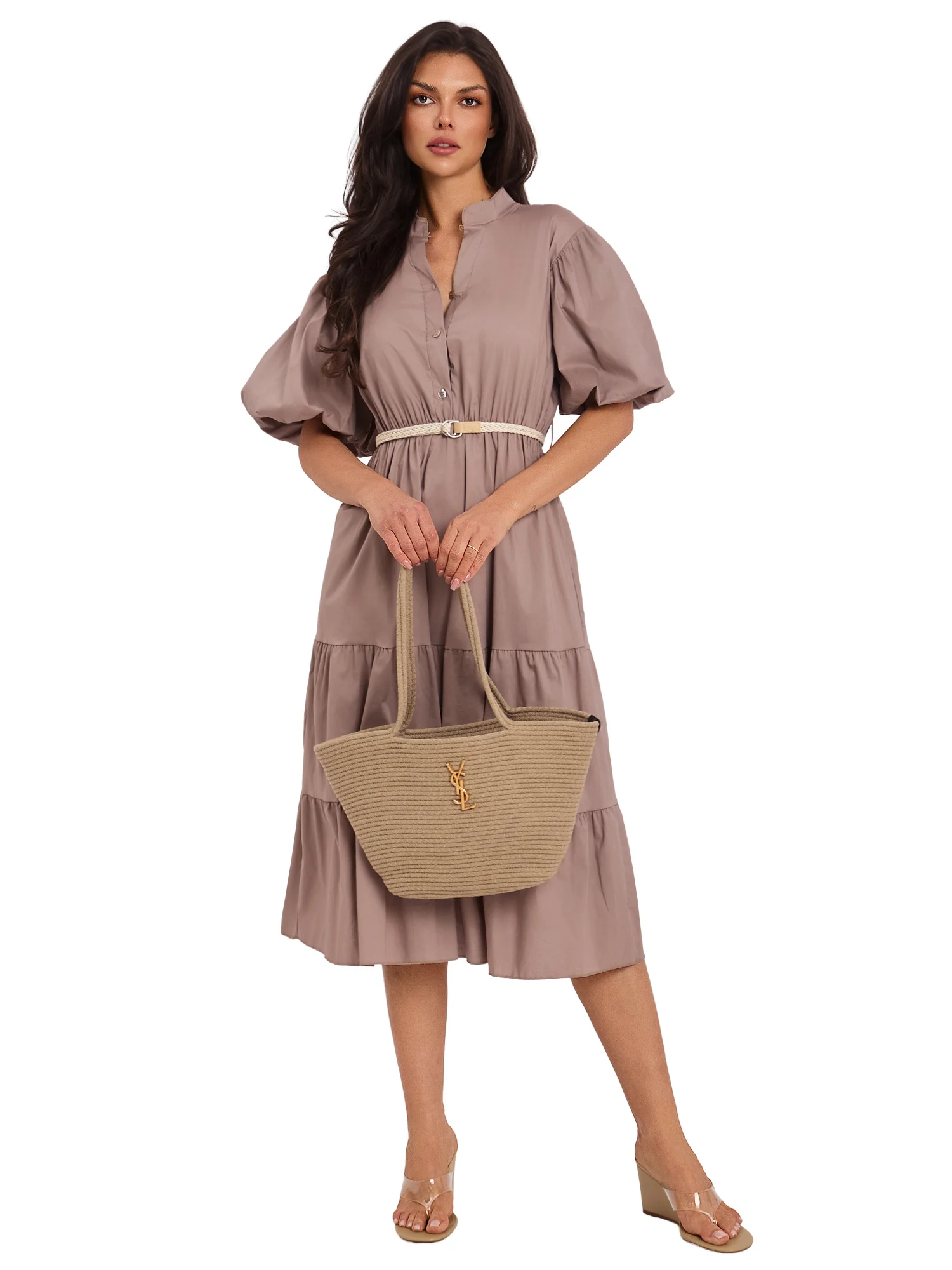 Rochie Dama Midi, Lejera, ITALY MODA, Maro Eleganta Office - imagine 6