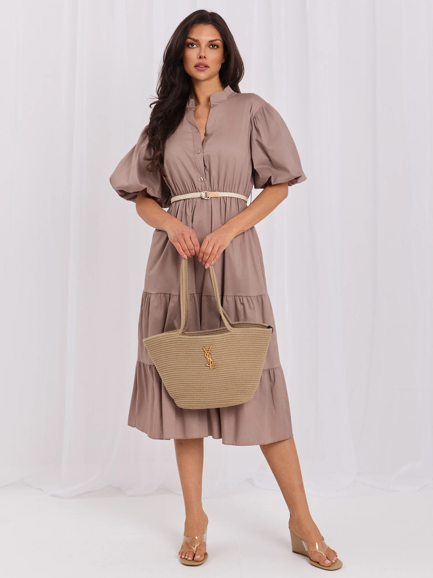 Rochie Dama Midi, Lejera, ITALY MODA, Maro Eleganta Office - imagine 4
