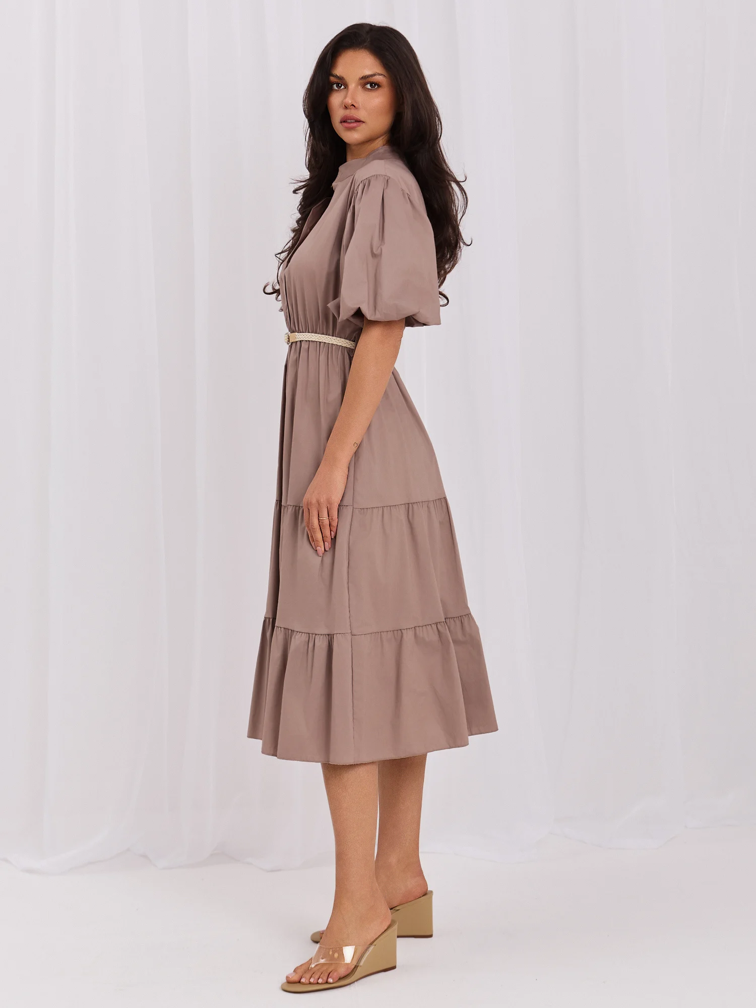 Rochie Dama Midi, Lejera, ITALY MODA, Maro Eleganta Office - imagine 7