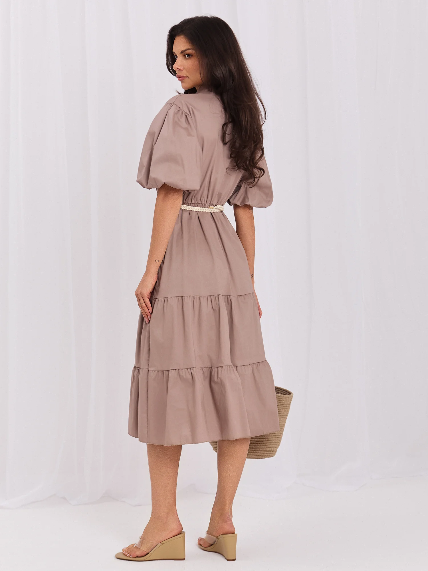 Rochie Dama Midi, Lejera, ITALY MODA, Maro Eleganta Office - imagine 2