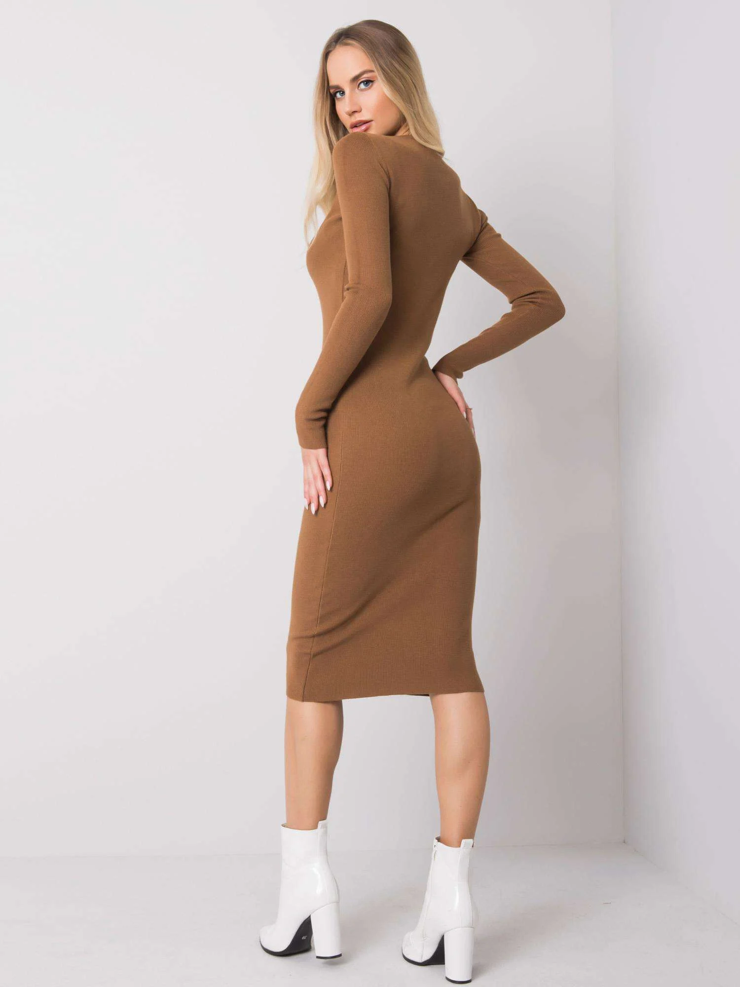 Rochie Dama Maxi, Dungi, Och Bella, Maro Eleganta Office - Image 5