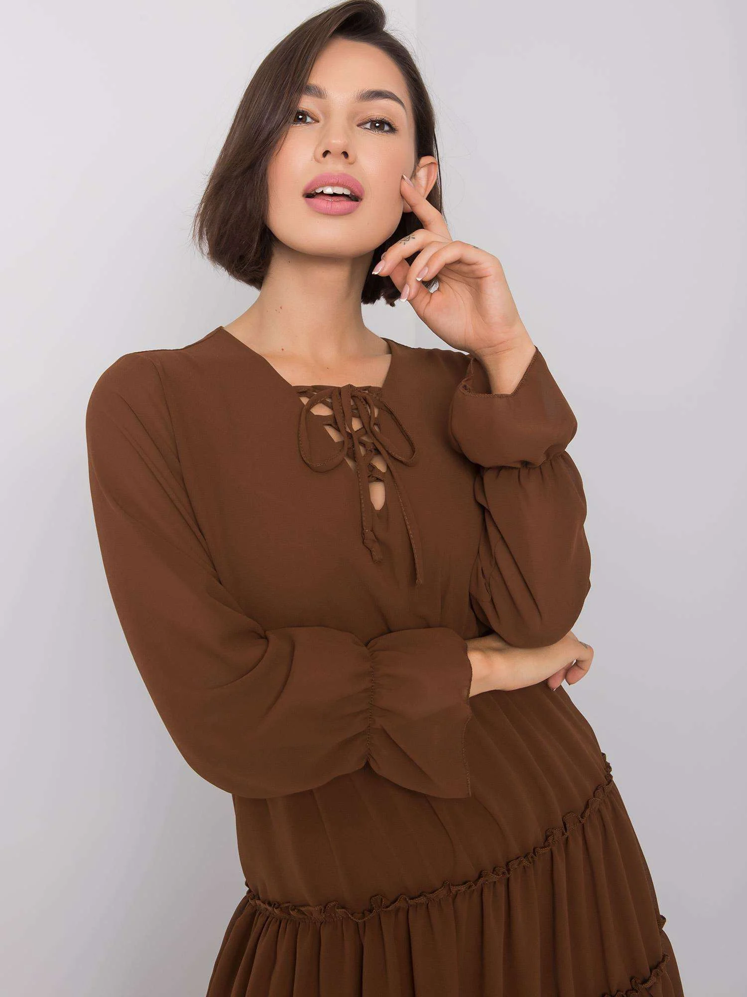 Rochie Dama Mini, Decolteu in V, ITALY MODA, Maro Eleganta Office - imagine 3