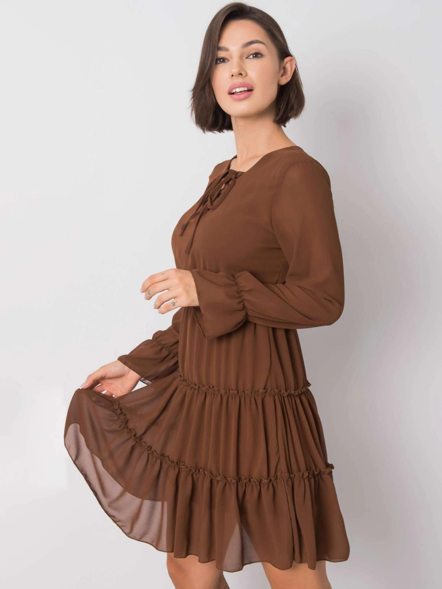 Rochie Dama Mini, Decolteu in V, ITALY MODA, Maro Eleganta Office - imagine 5