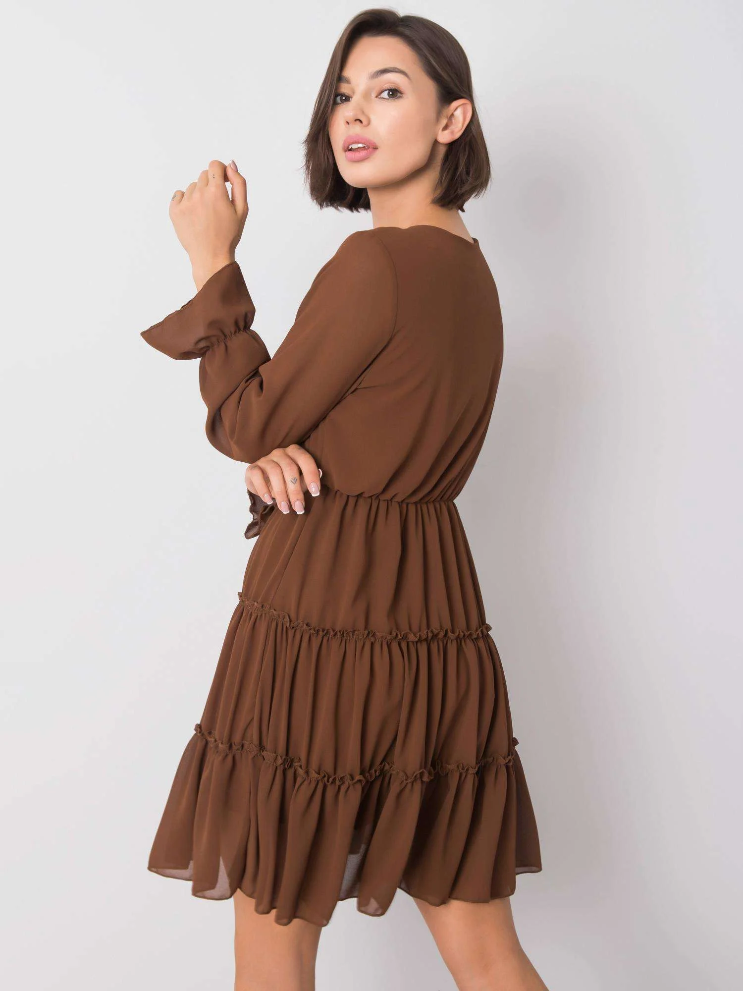 Rochie Dama Mini, Decolteu in V, ITALY MODA, Maro Eleganta Office - imagine 2