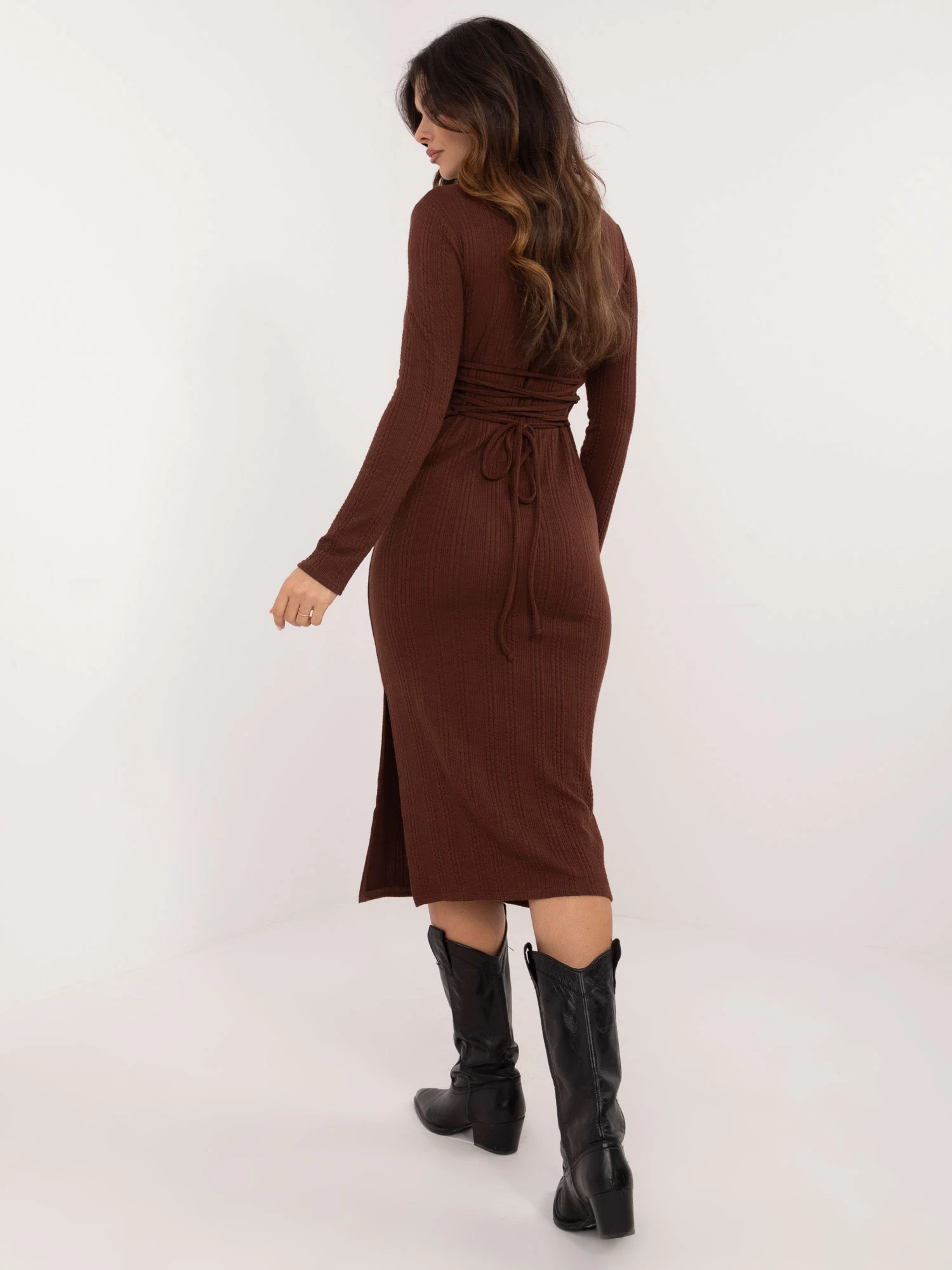 Rochie Dama Maxi, Dungi, LAKERTA, Maro - Image 2