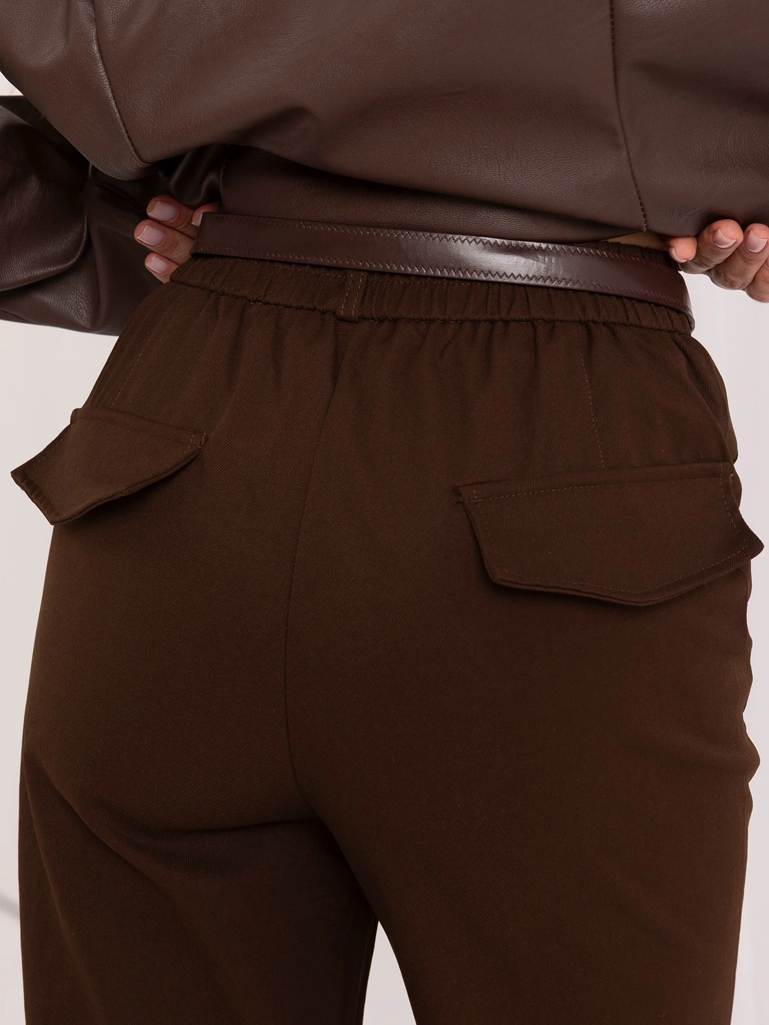 Pantaloni Dama 7/8, Larga, ITALY MODA, Maro Eleganta Office - imagine 5