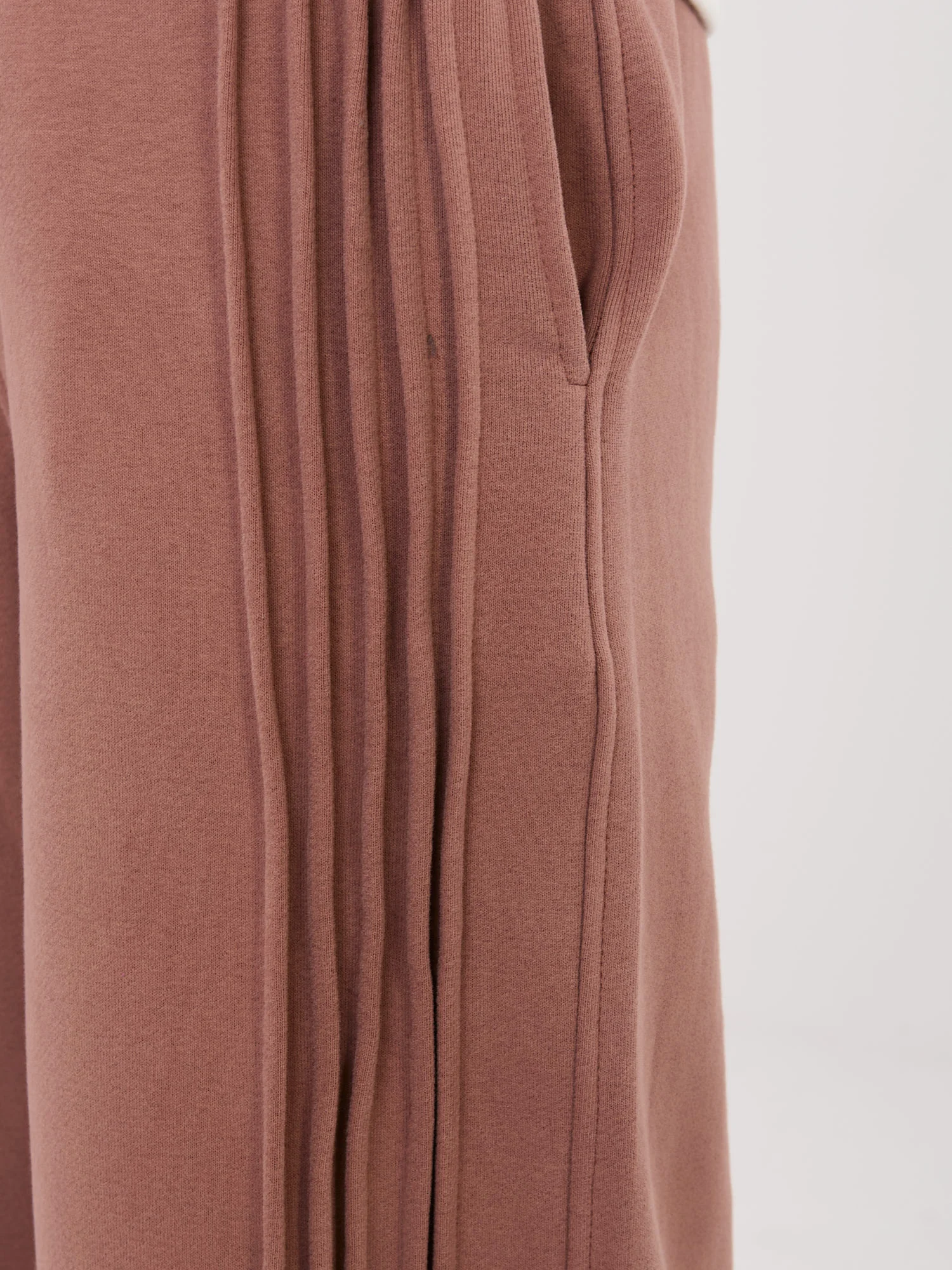 Pantaloni Trening Dama Larga, Guler inalt, NATURAL SIDE, Maro Casual - imagine 5