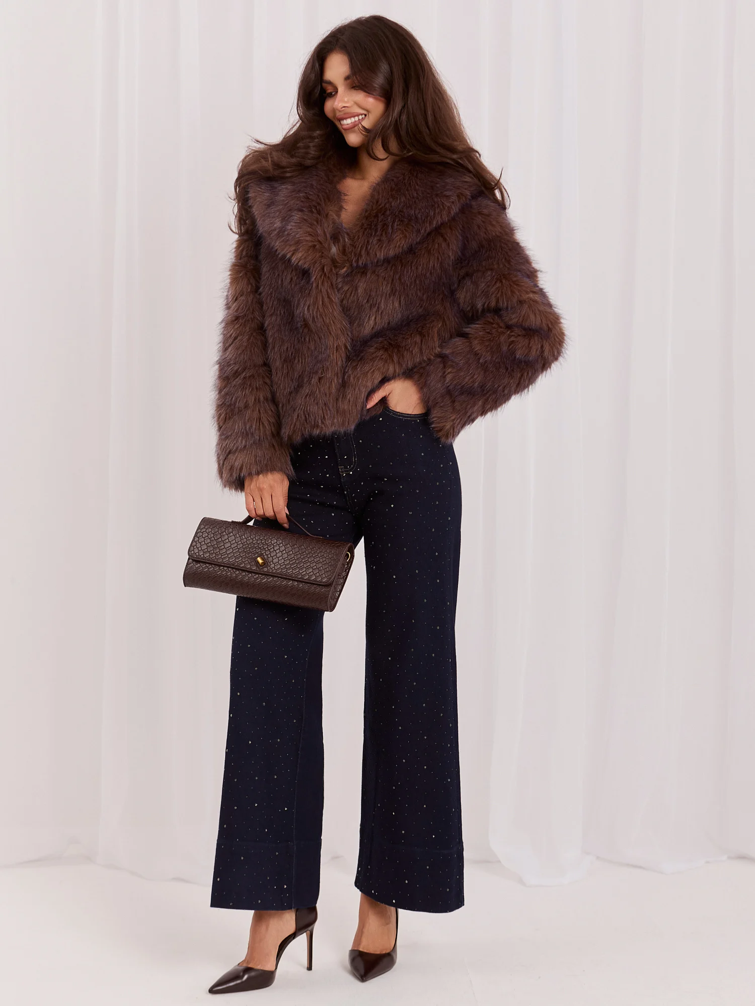 Jacheta Dama Mini, Elegant, VASTON FASSTION, Maro Eleganta Office Marimi Mari - imagine 2