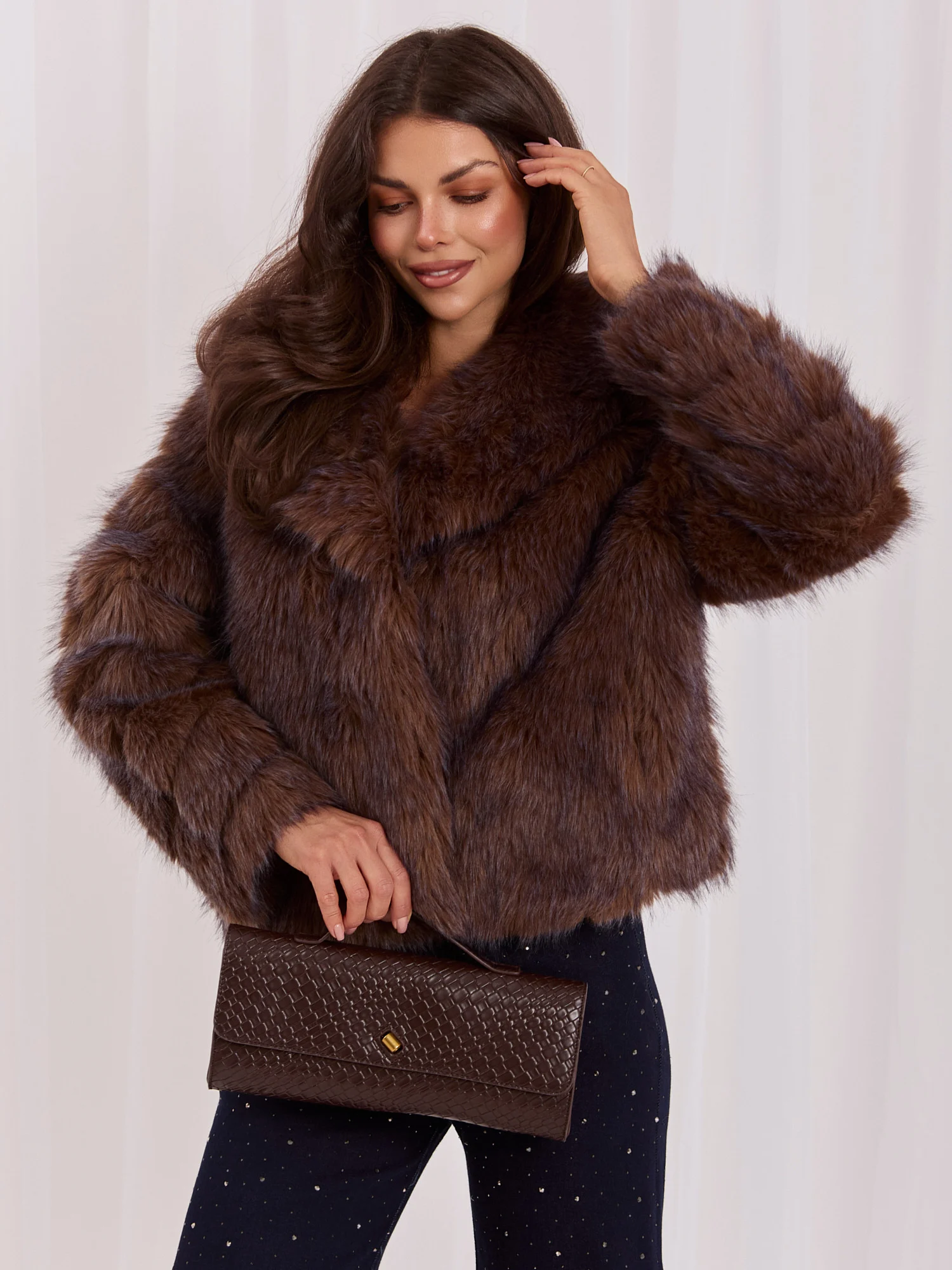 Jacheta Dama Mini, Elegant, VASTON FASSTION, Maro Eleganta Office Marimi Mari - imagine 7
