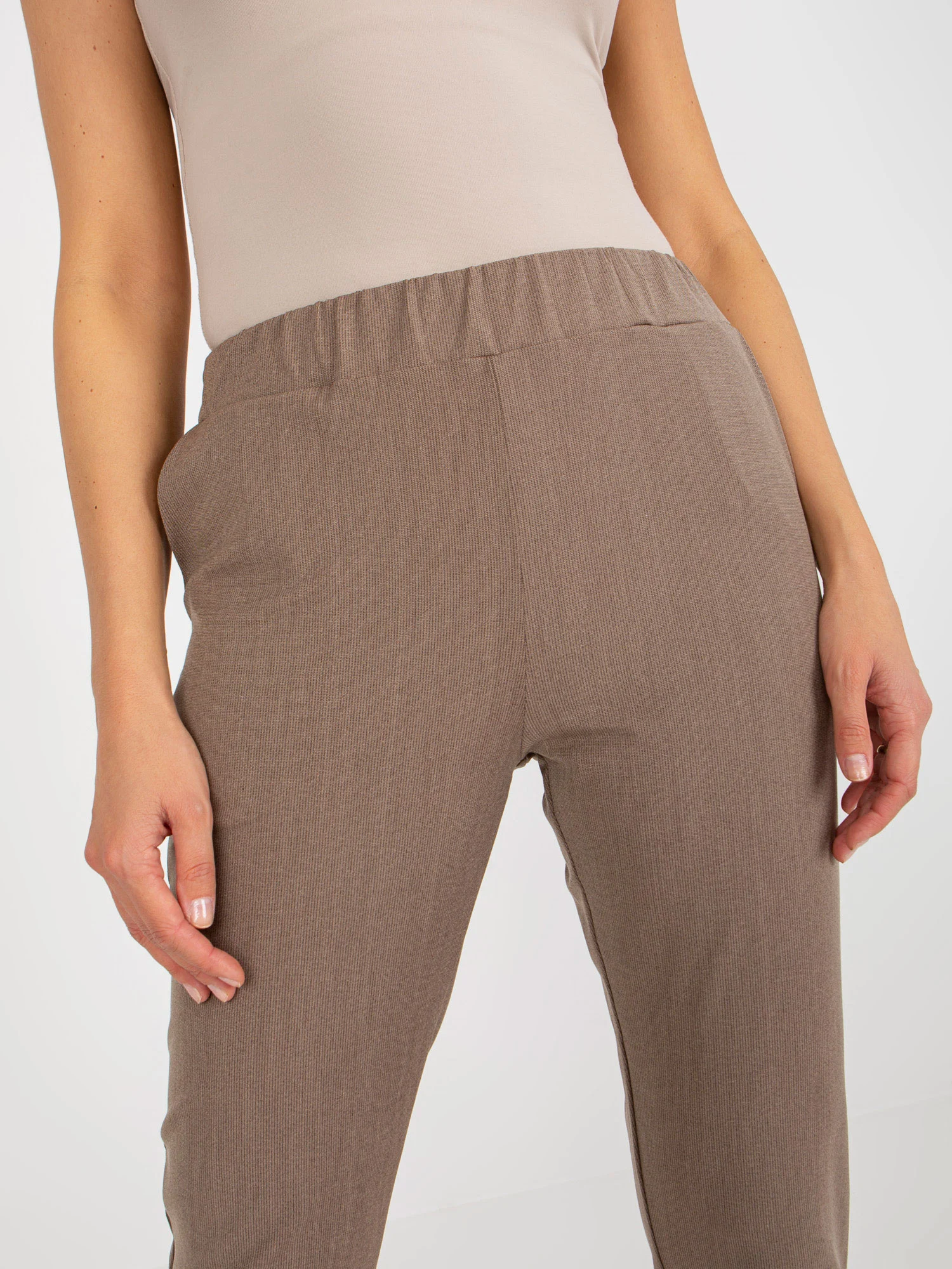 Pantaloni Dama Elegant, Guler inalt, LAKERTA, Maro Eleganta Office - imagine 6