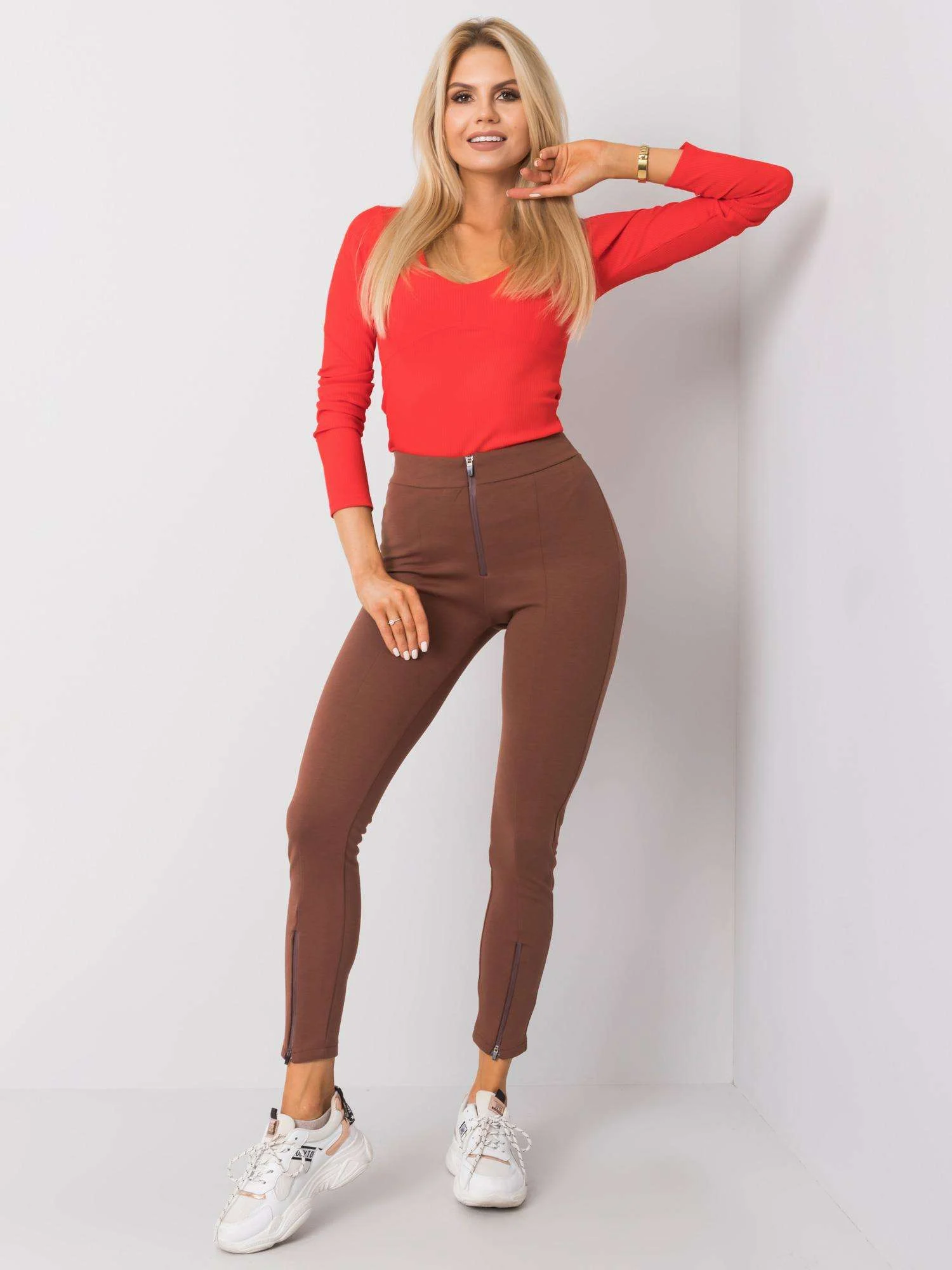 Pantaloni Dama Lunga, Conica, RUE PARIS, Maro Eleganta Office - imagine 5