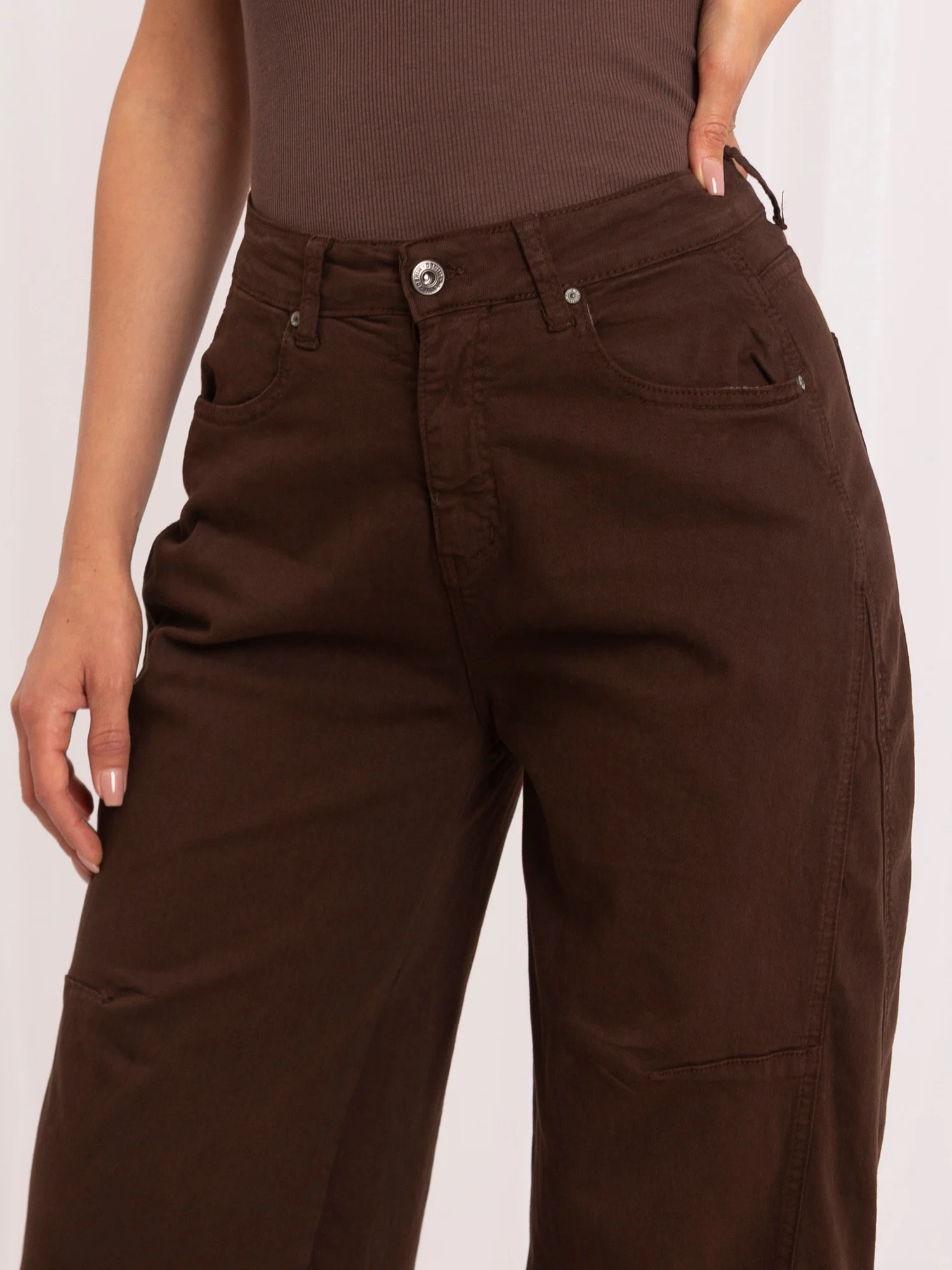 Blugi Dama Lunga, Larga, ITALY MODA, Maro - imagine 3
