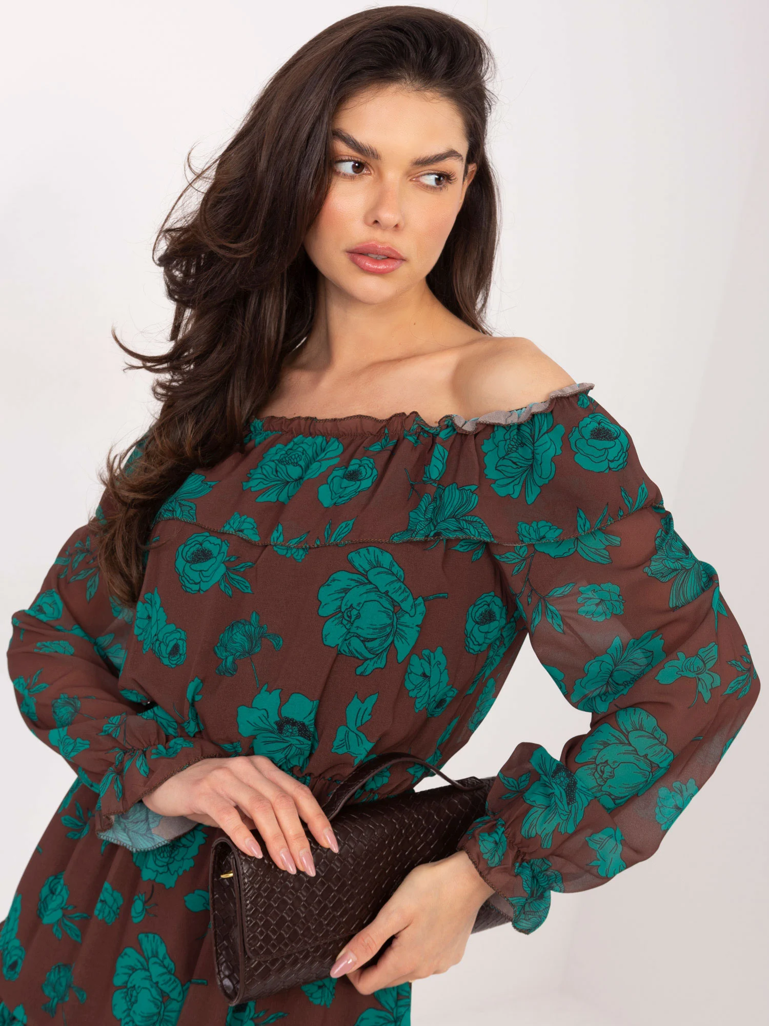 Rochie Dama Maxi, Floral, ITALY MODA, Maro Casual - Image 2
