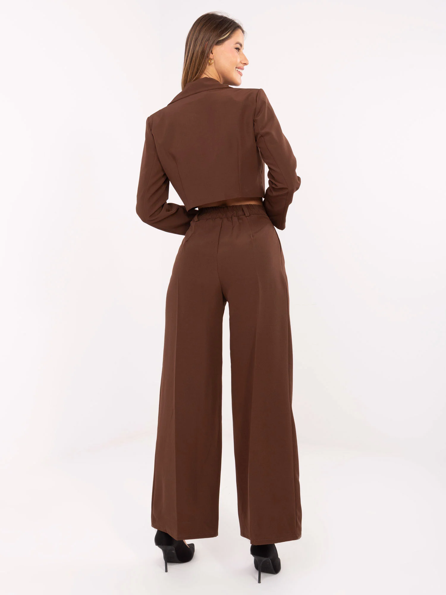Compleu Dama Maneca lunga, Larga, RUE PARIS, Maro - imagine 5