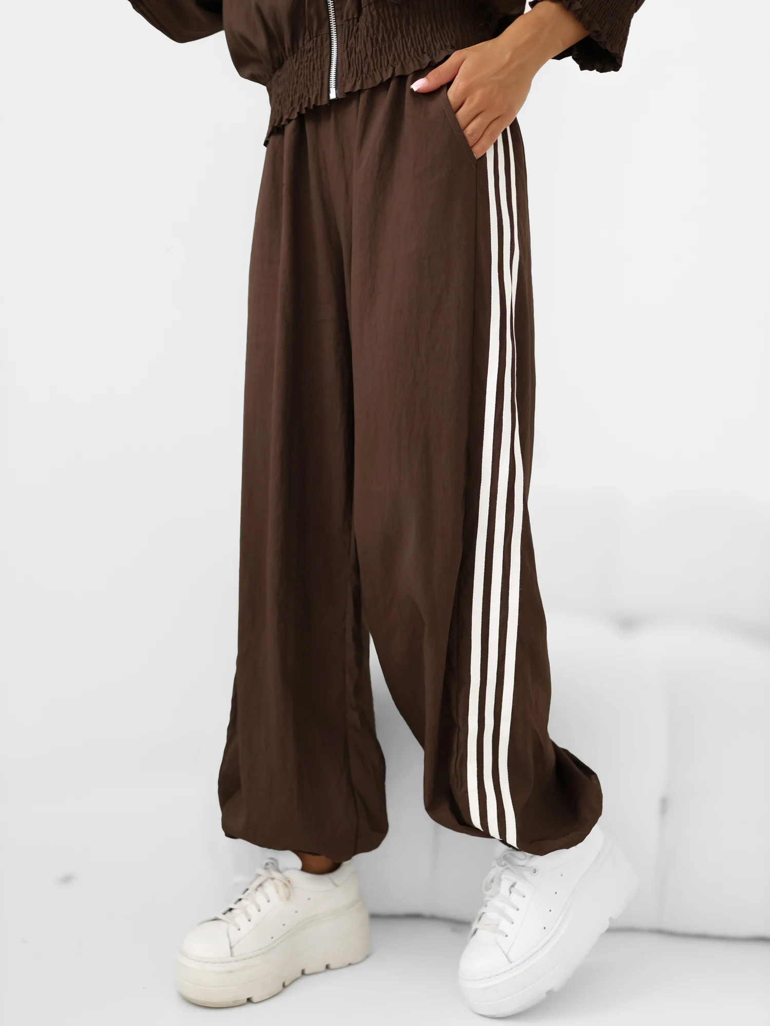 Compleu Dama Maneca 3/4, Sport, ITALY MODA, Maro Casual - imagine 8