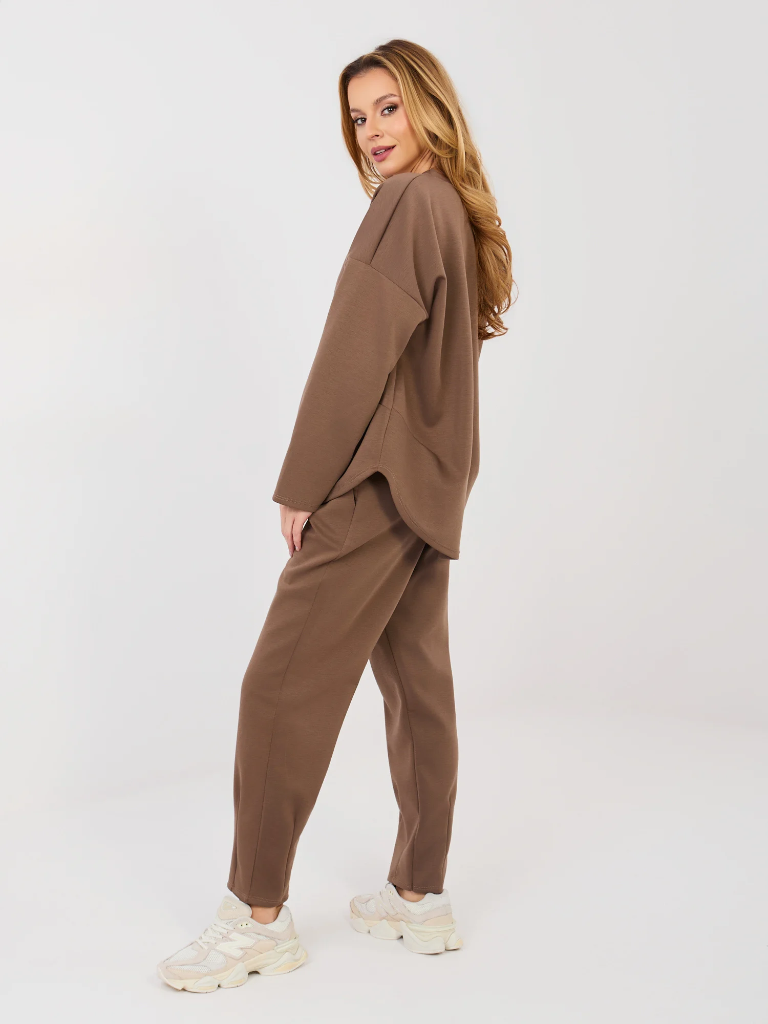 Compleu Dama Maneca lunga, Conica, RUE PARIS, Maro Casual - imagine 2