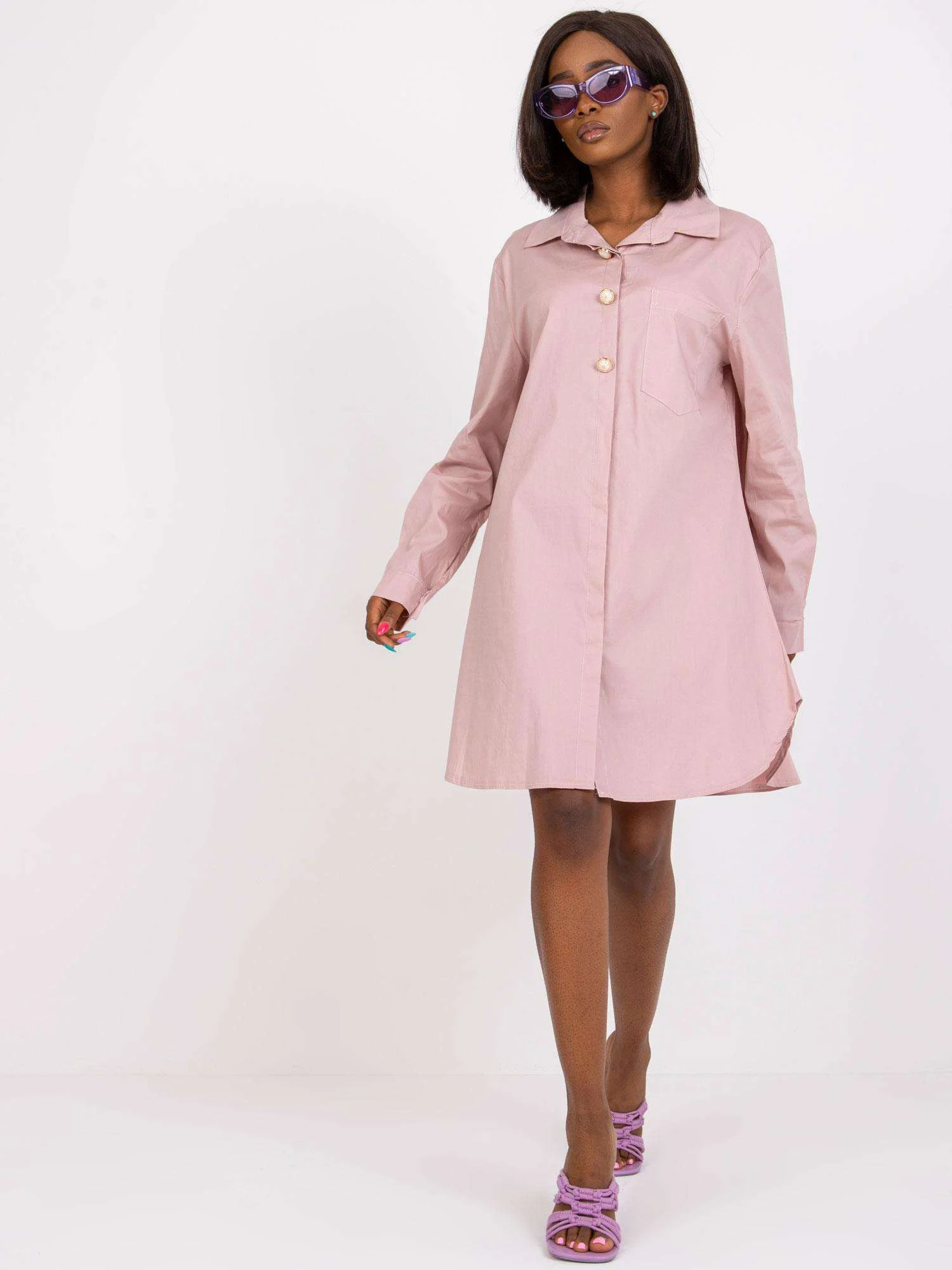 Camasa Dama Maneca lunga, Elegant, ITALY MODA, Roz Eleganta Office - imagine 4