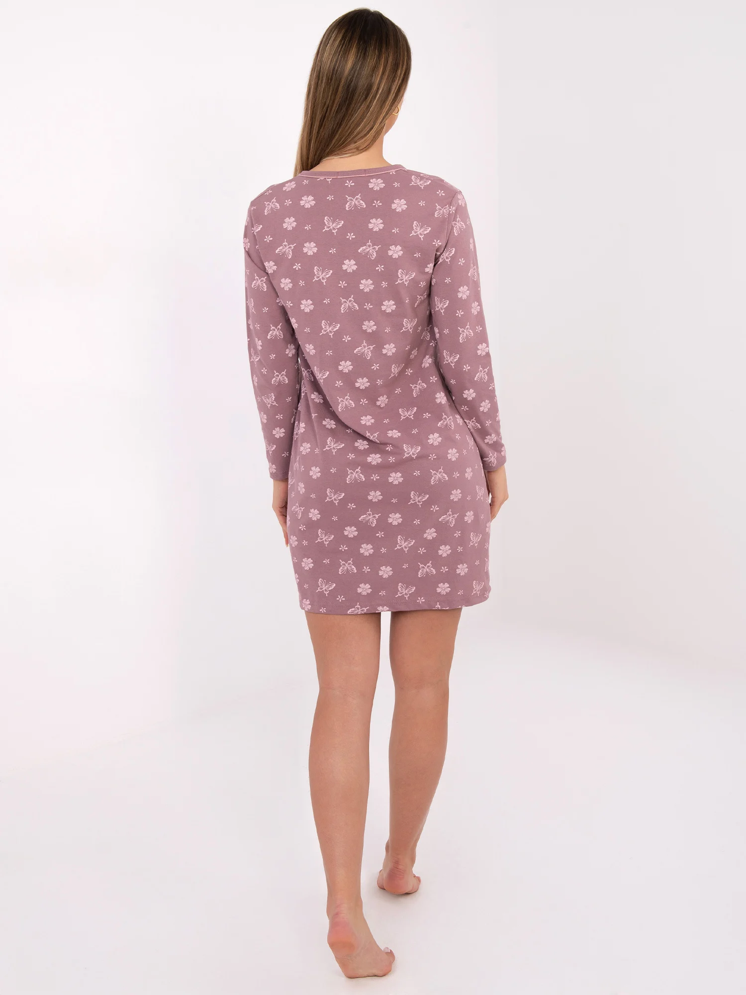 Camasa de Noapte Dama Maxi, Rochie dreapta, Forever Pink, Roz Marimi Mari - imagine 7