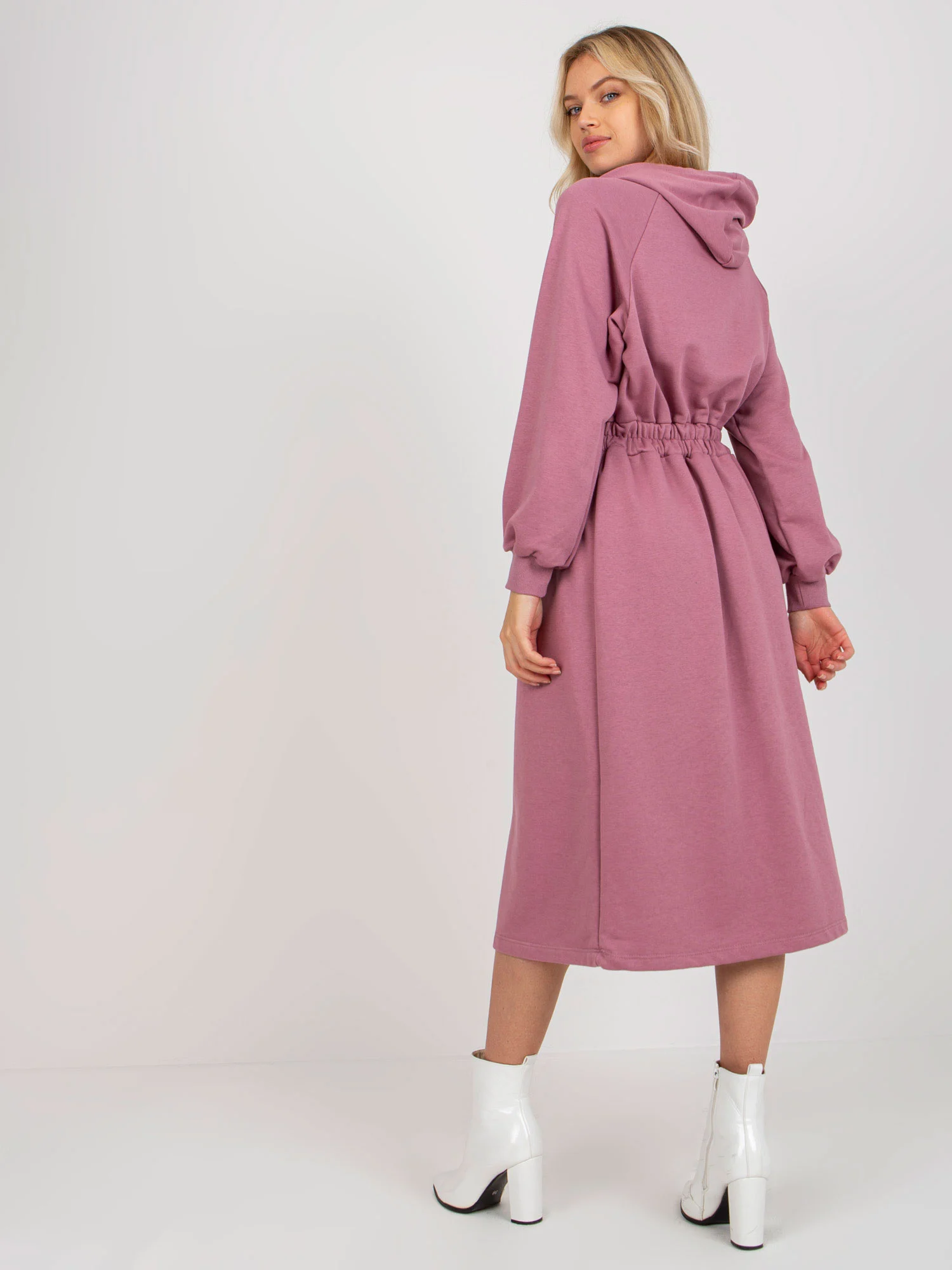 Rochie Dama Maxi, Lejera, RELEVANCE, Roz Eleganta Office - Image 6