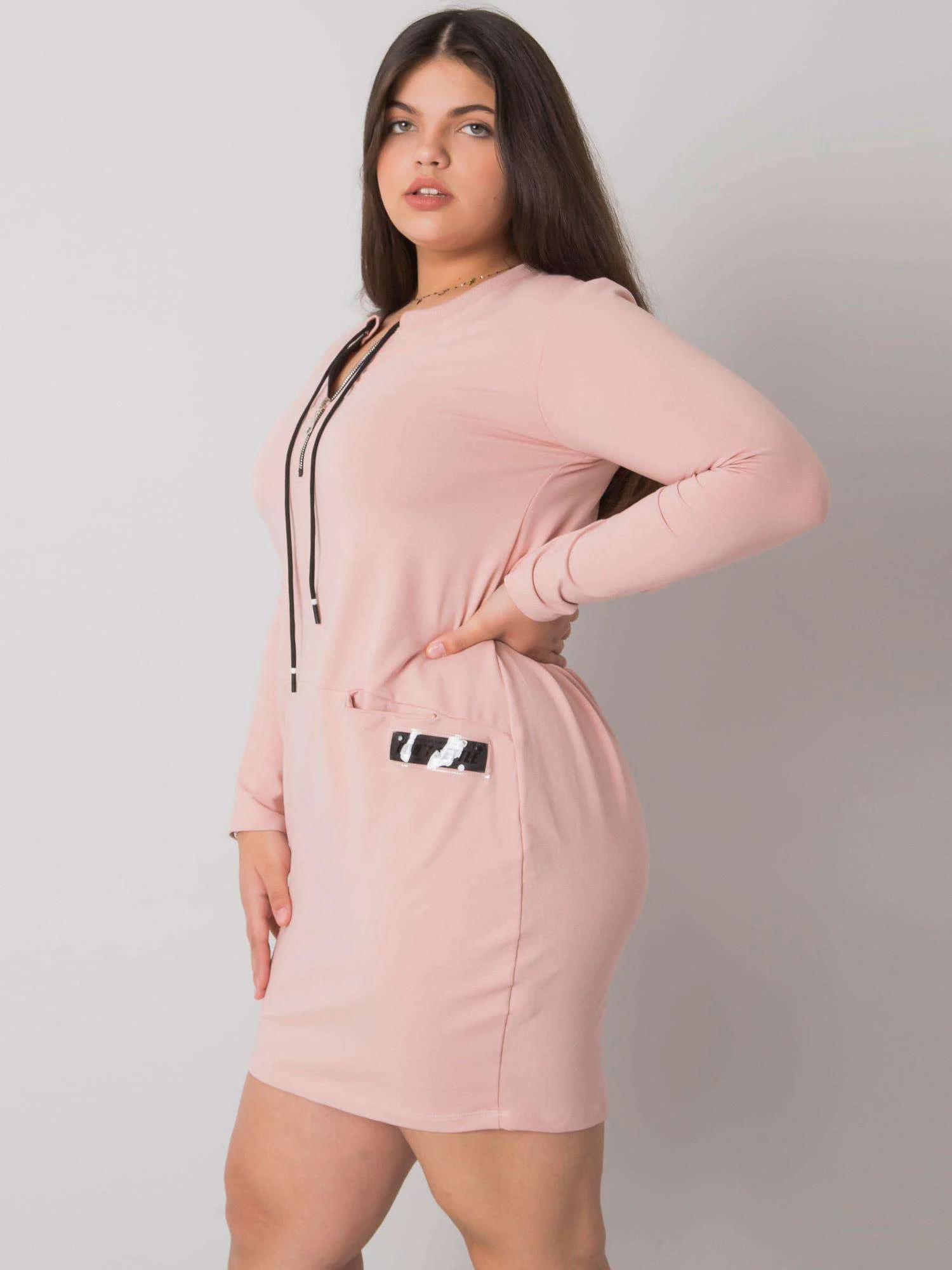 Rochie Dama Maxi, Rochie dreapta, RELEVANCE, Roz Eleganta Office - Image 4
