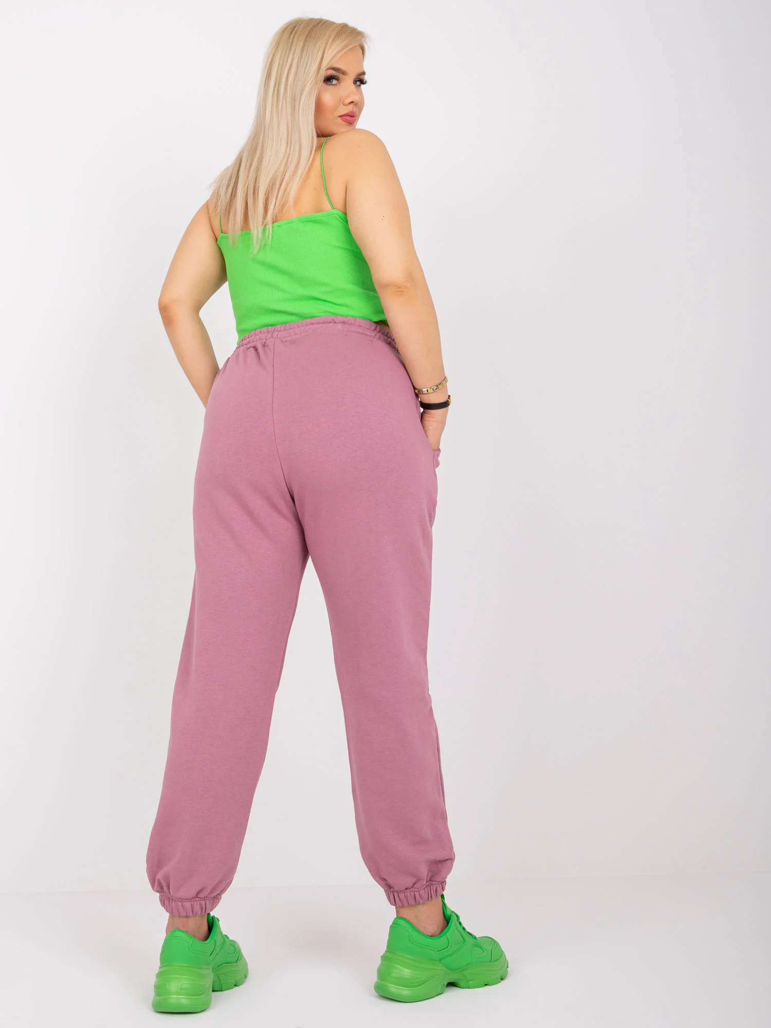 Pantaloni Trening Dama Lunga, Sport, BASIC FEEL GOOD, Roz Casual Marimi Mari - imagine 8