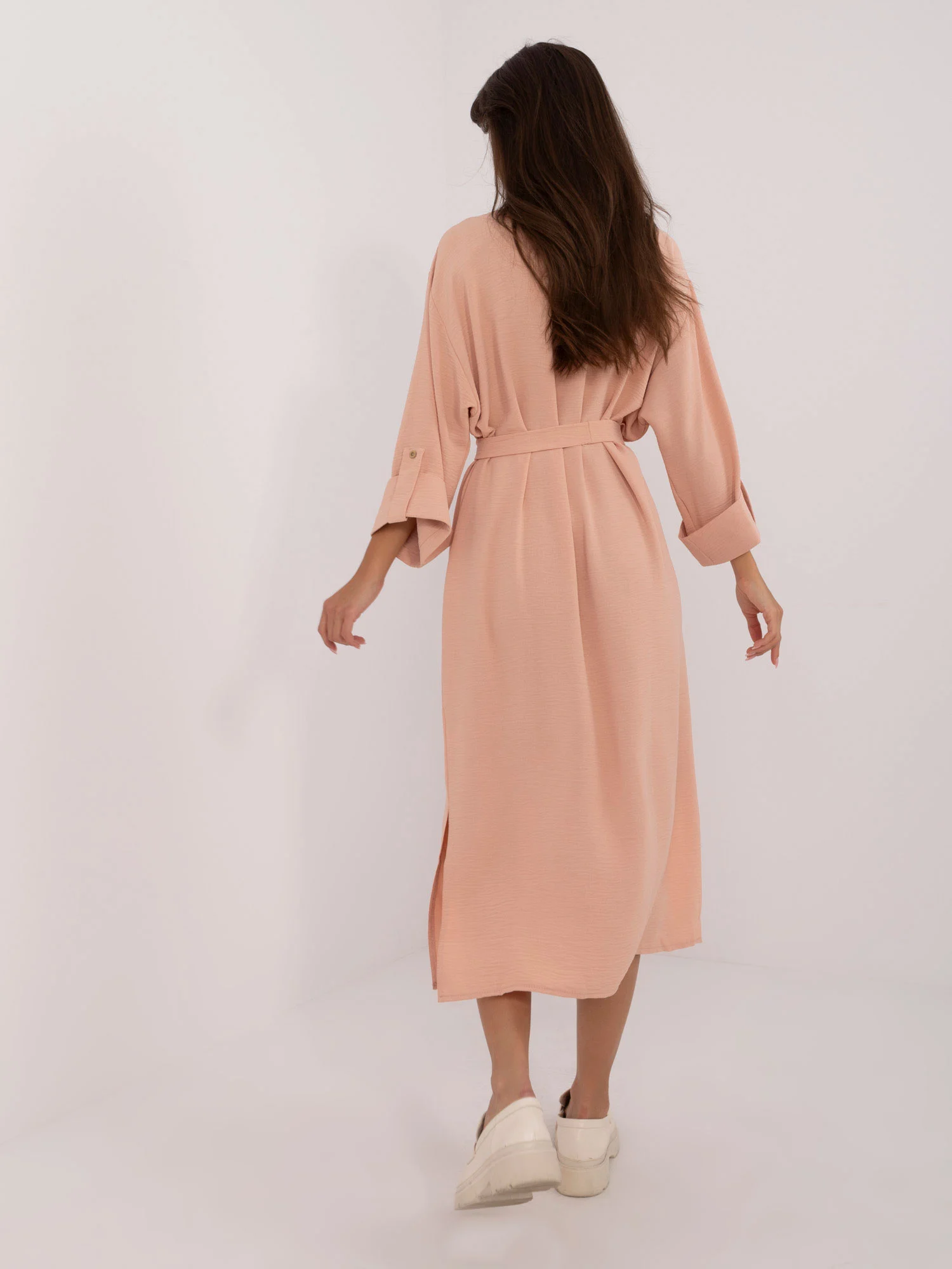 Rochie Dama Midi, Rochie dreapta, LAKERTA, Piersica Eleganta Office - Image 2