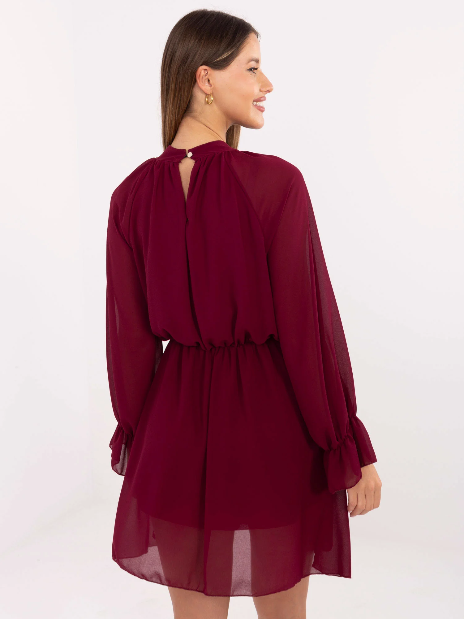 Rochie Dama Maxi, Lejera, RUE PARIS, Bordo de Petrecere - imagine 4