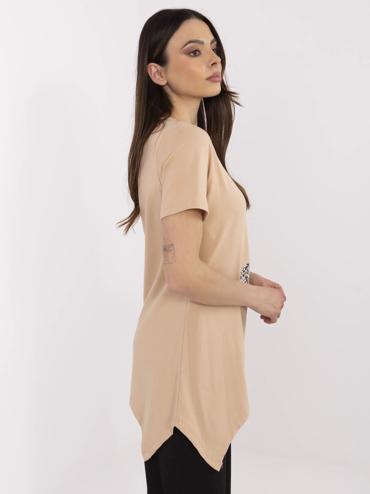 Bluza Dama Mini, Animal print, Calimera, Camel Casual - imagine 3