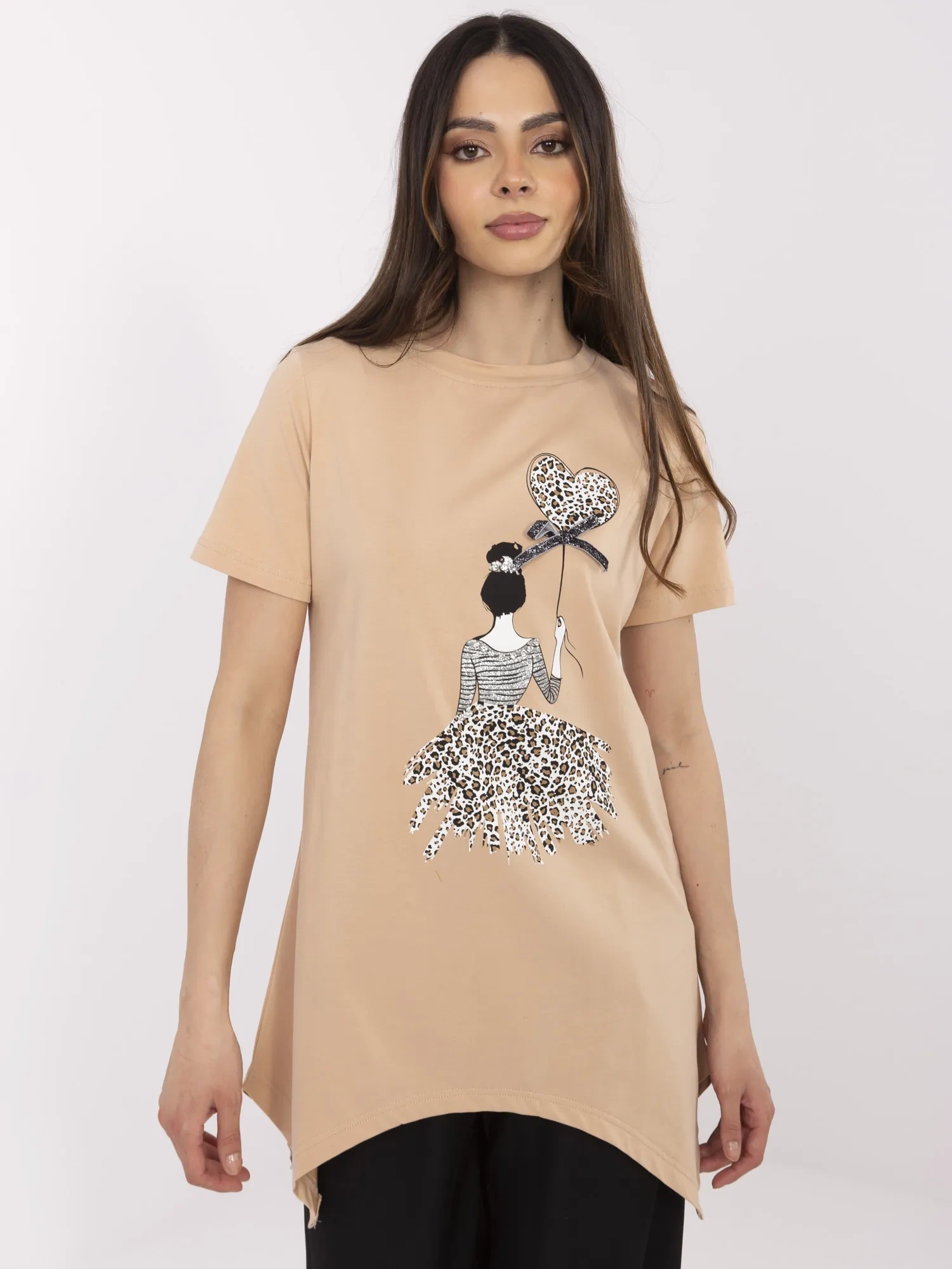 Bluza Dama Mini, Animal print, Calimera, Camel Casual - imagine 4