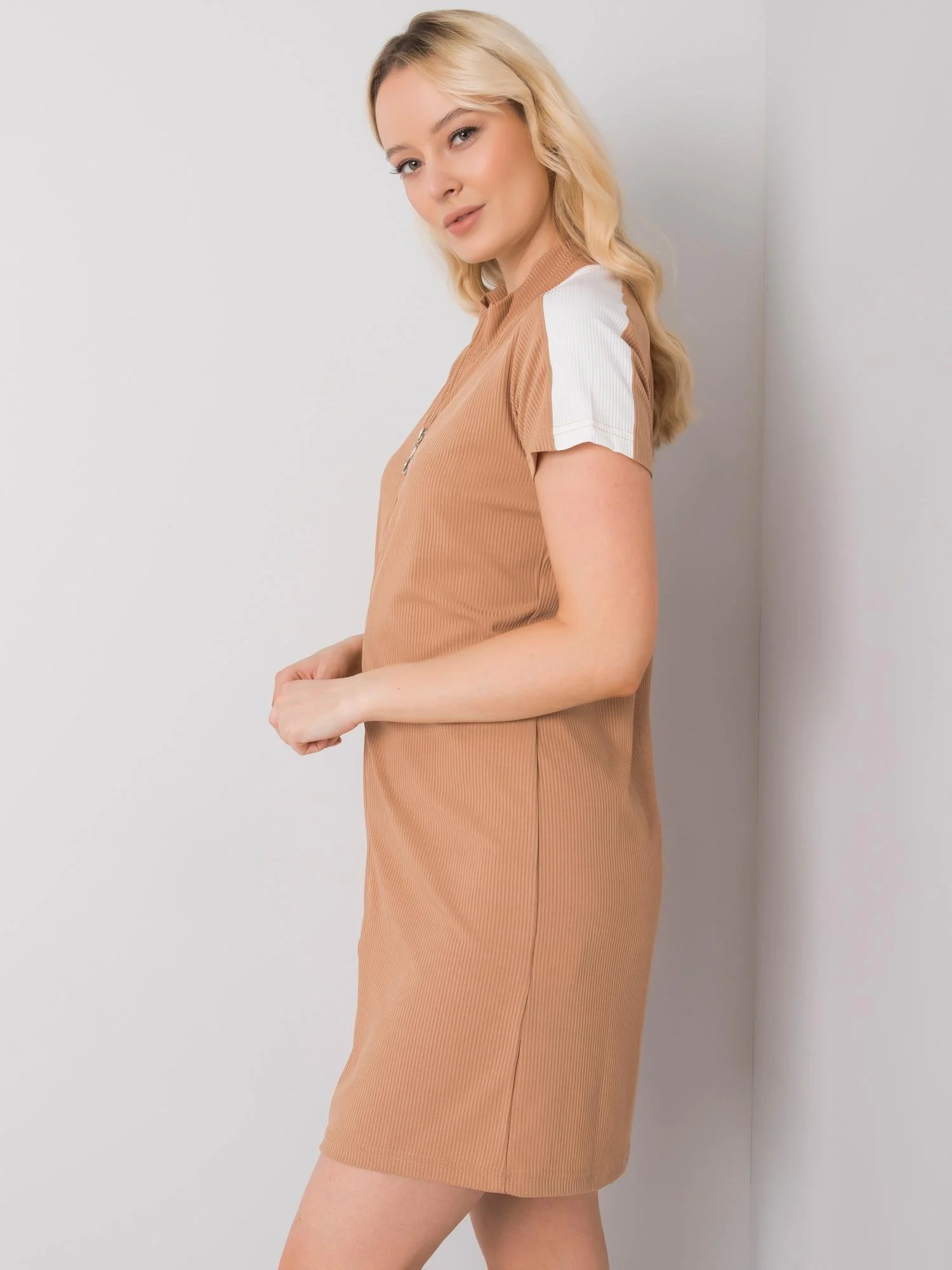 Rochie Dama Mini, Dungi, RUE PARIS, Camel de Vara - Image 5