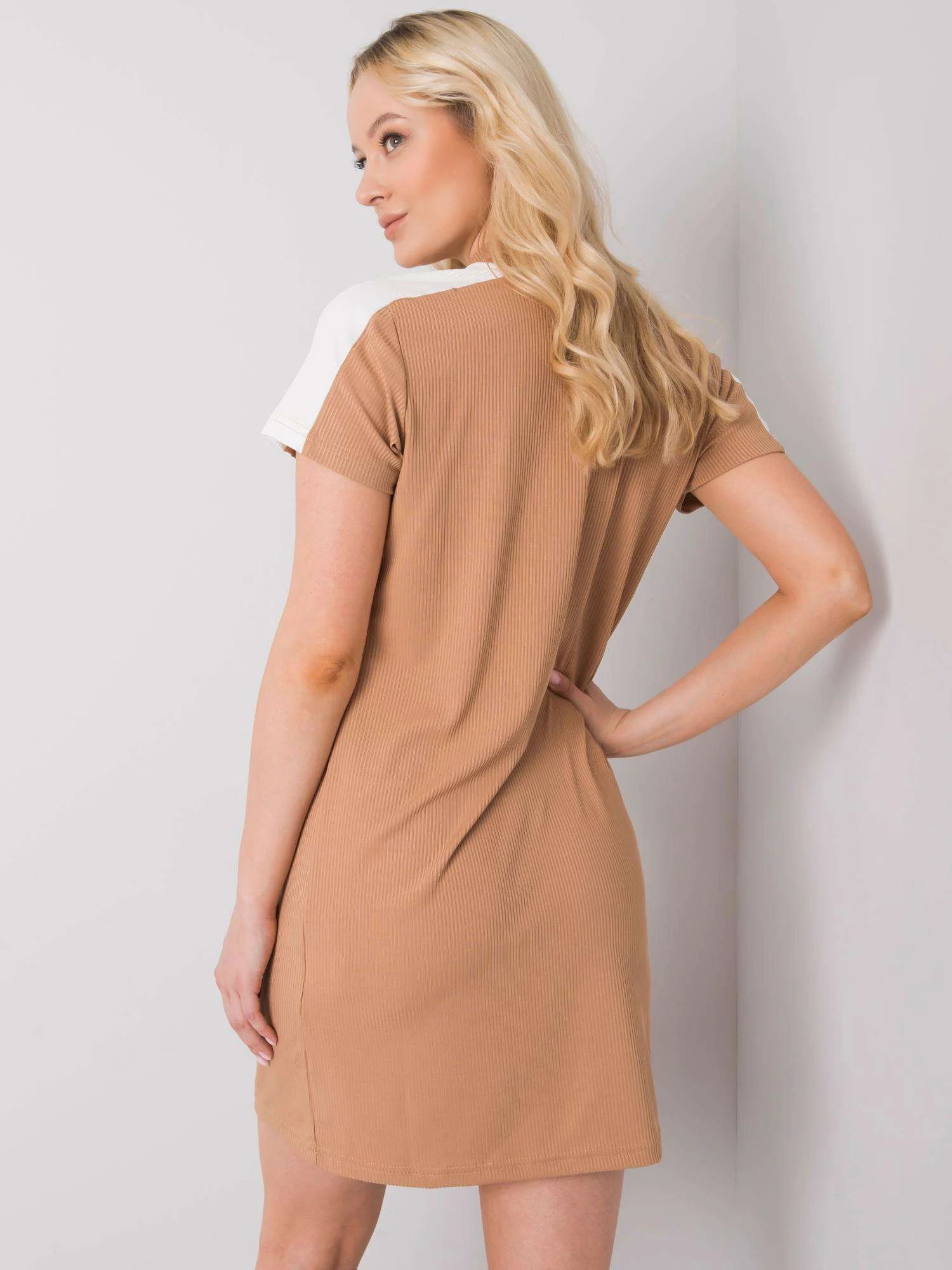 Rochie Dama Mini, Dungi, RUE PARIS, Camel de Vara - Image 4