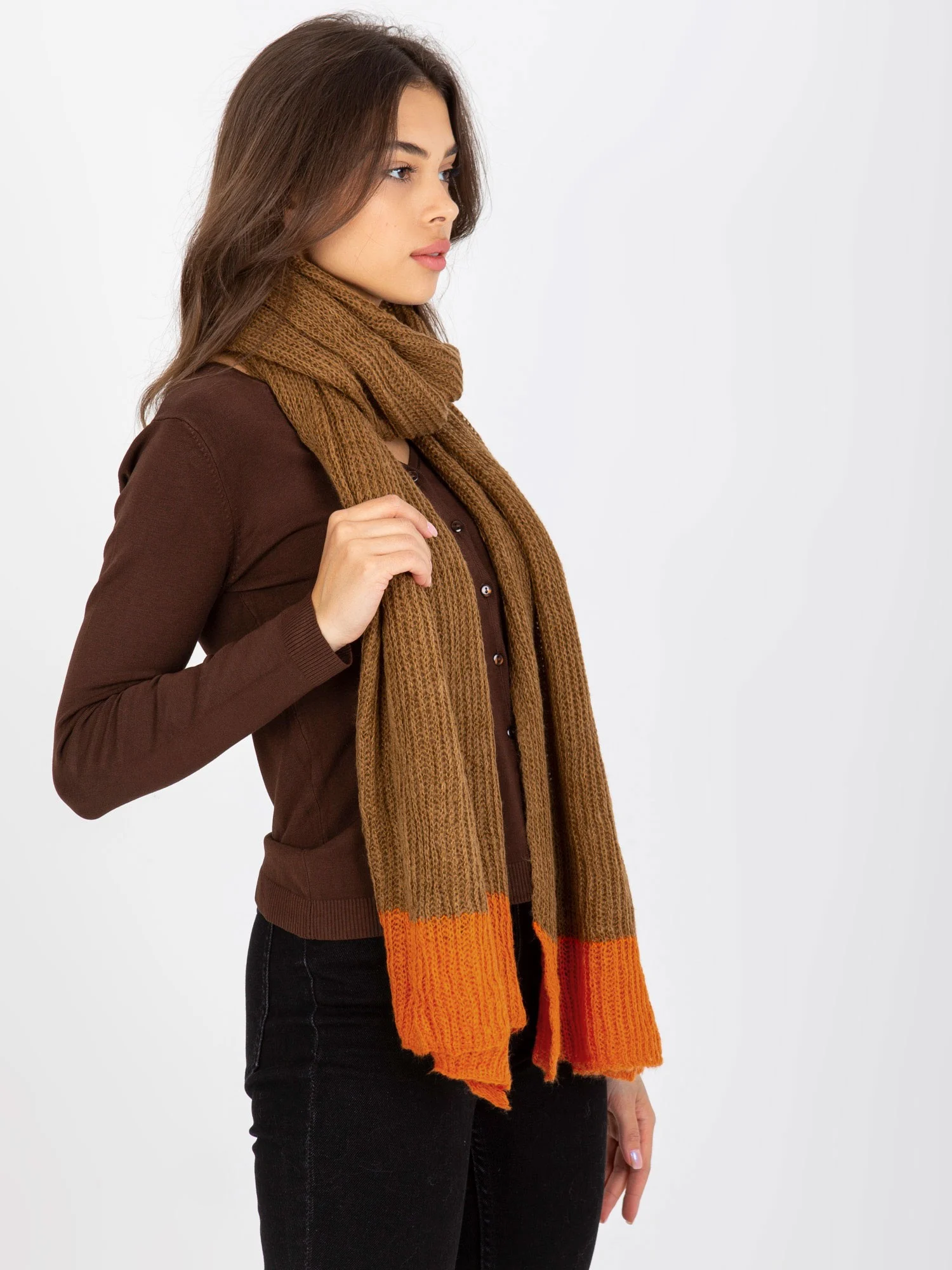 Esarfa Dama Mohair, Fashion Hunters, Camel - Image 5