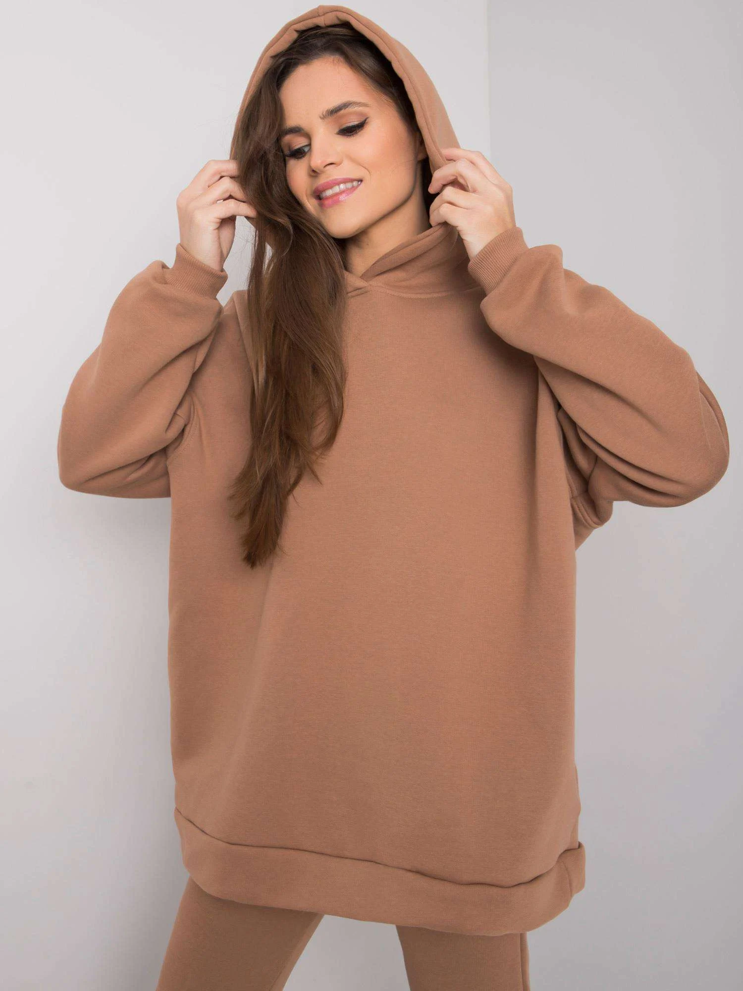 Compleu Dama Maneca lunga, Mansete elastice, BASIC FEEL GOOD, Camel Casual - imagine 6
