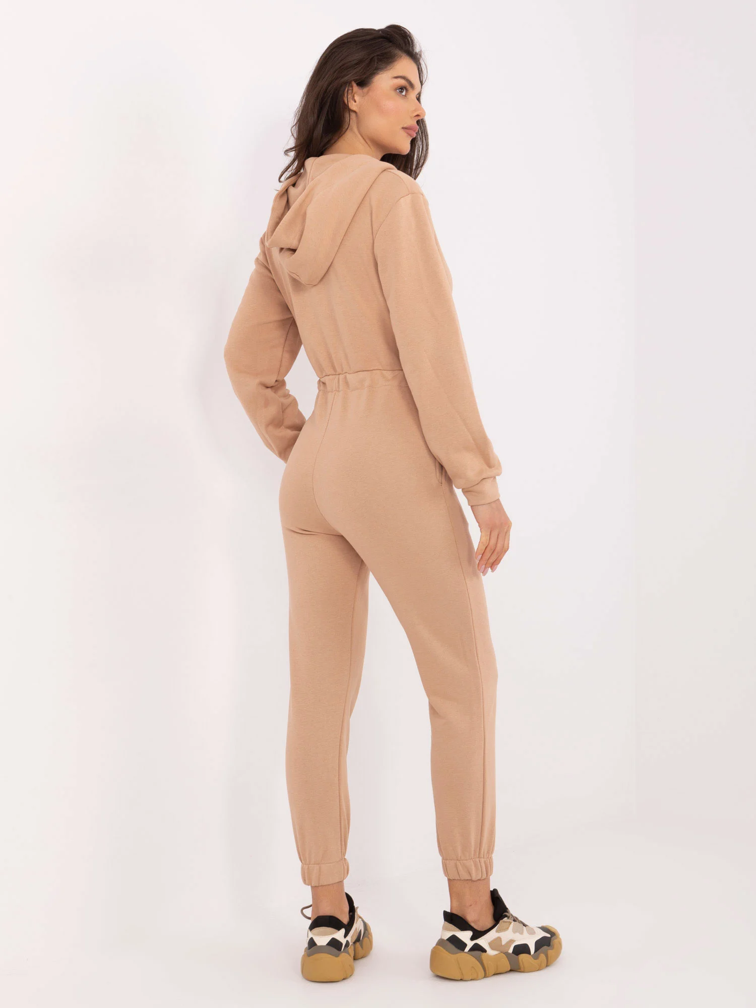 Salopeta Dama Maneca lunga, Dreapta, FAME, Camel Casual - imagine 5