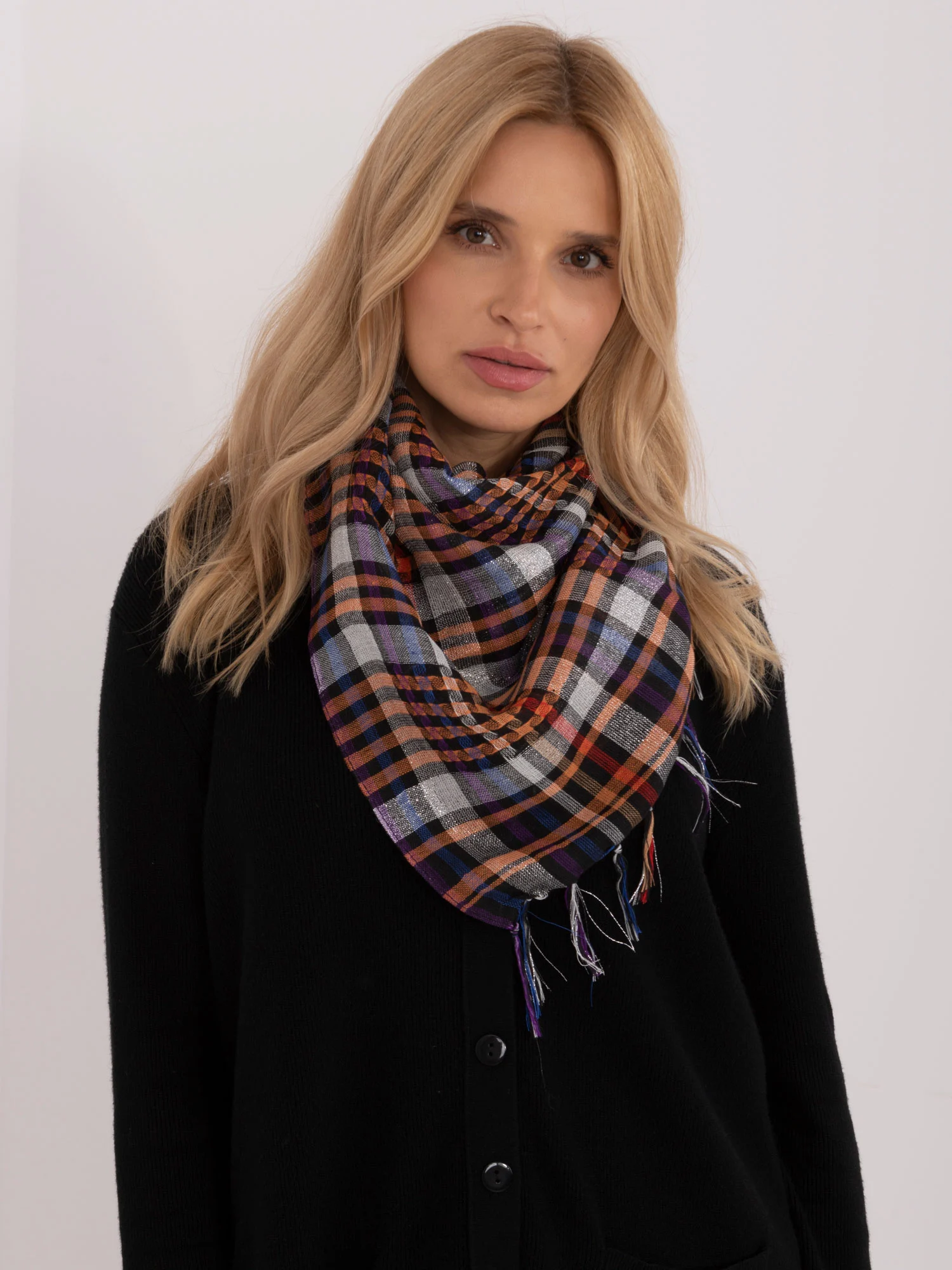Bandana Dama Carouri, Poliester, Fashion Hunters, Multicolor - imagine 3