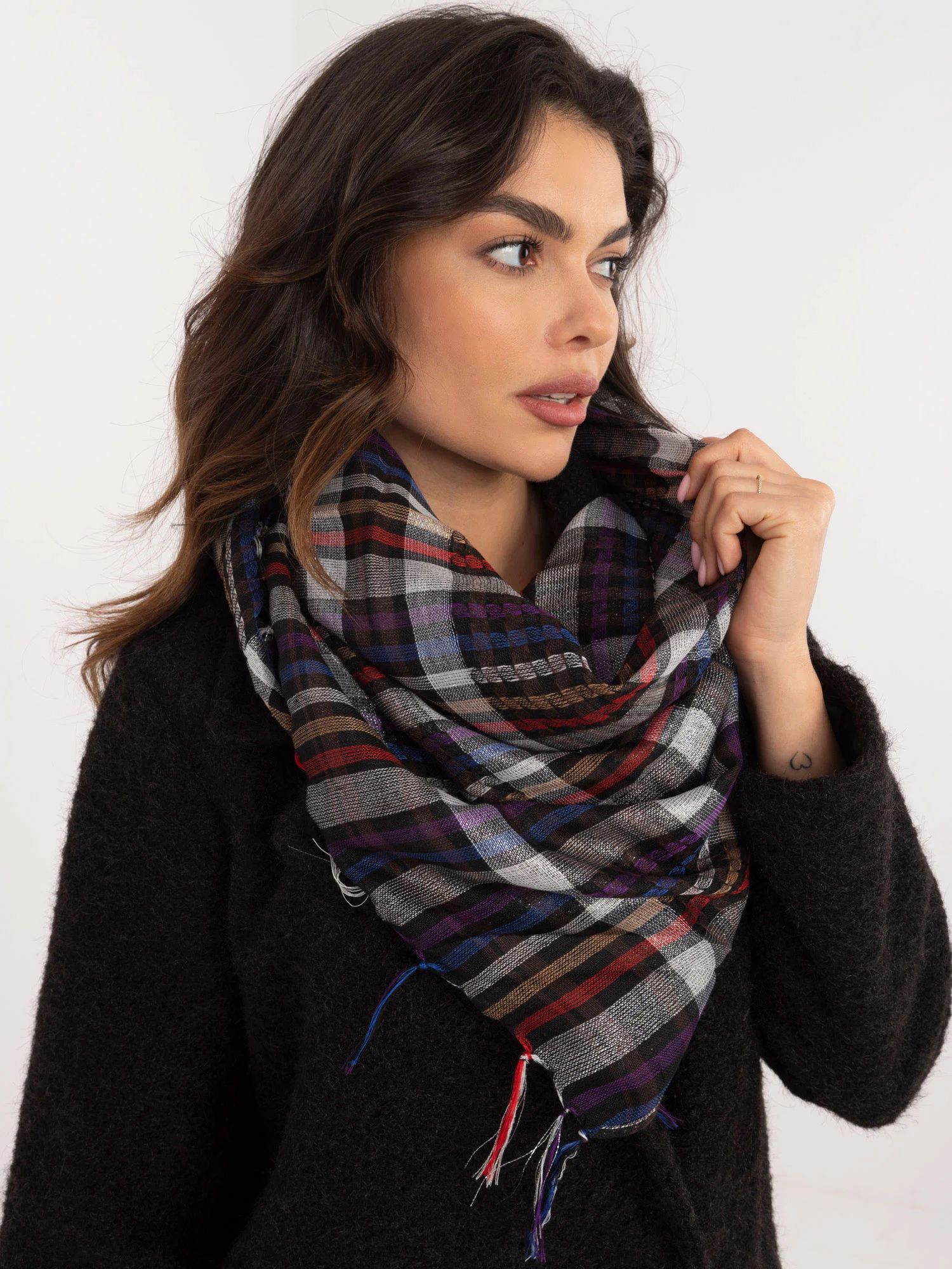 Bandana Dama Carouri, Poliester, Fashion Hunters, Multicolor - imagine 4