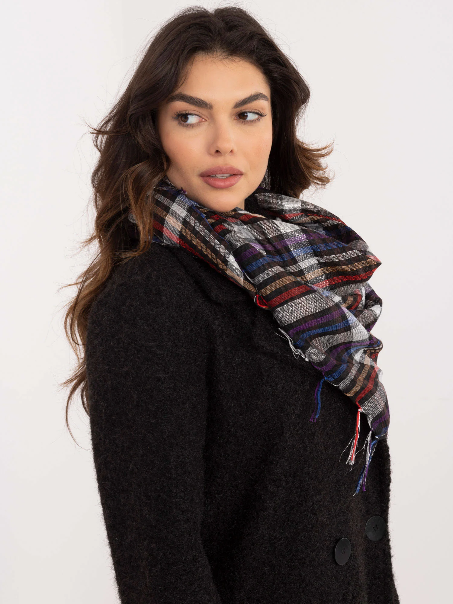 Bandana Dama Carouri, Poliester, Fashion Hunters, Multicolor - imagine 5