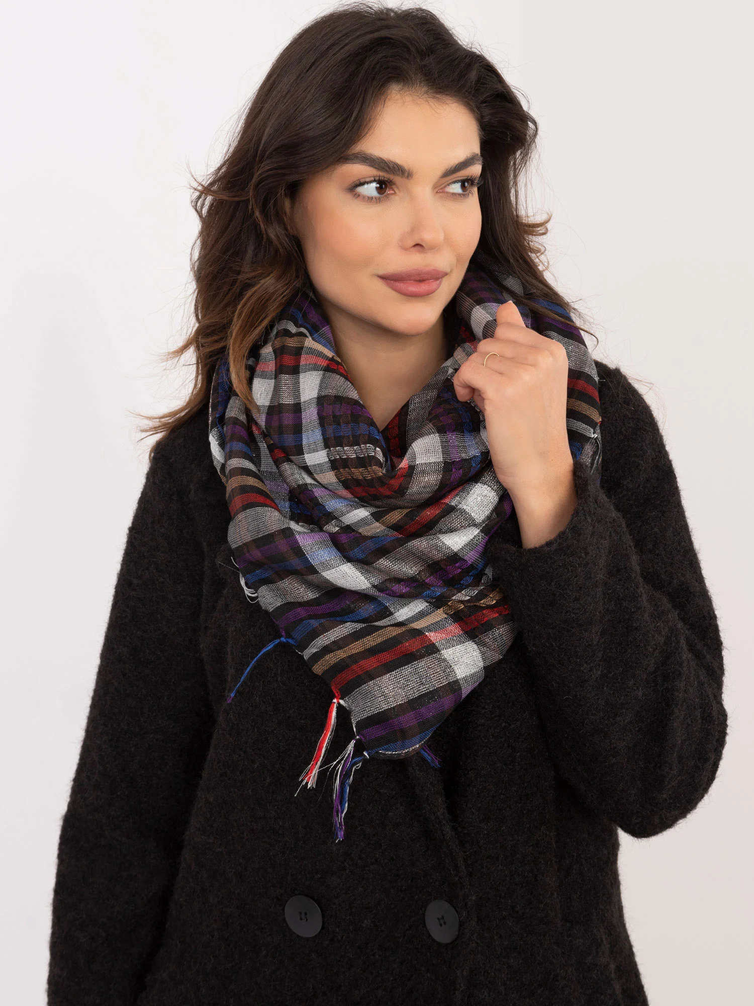 Bandana Dama Carouri, Poliester, Fashion Hunters, Multicolor - imagine 3